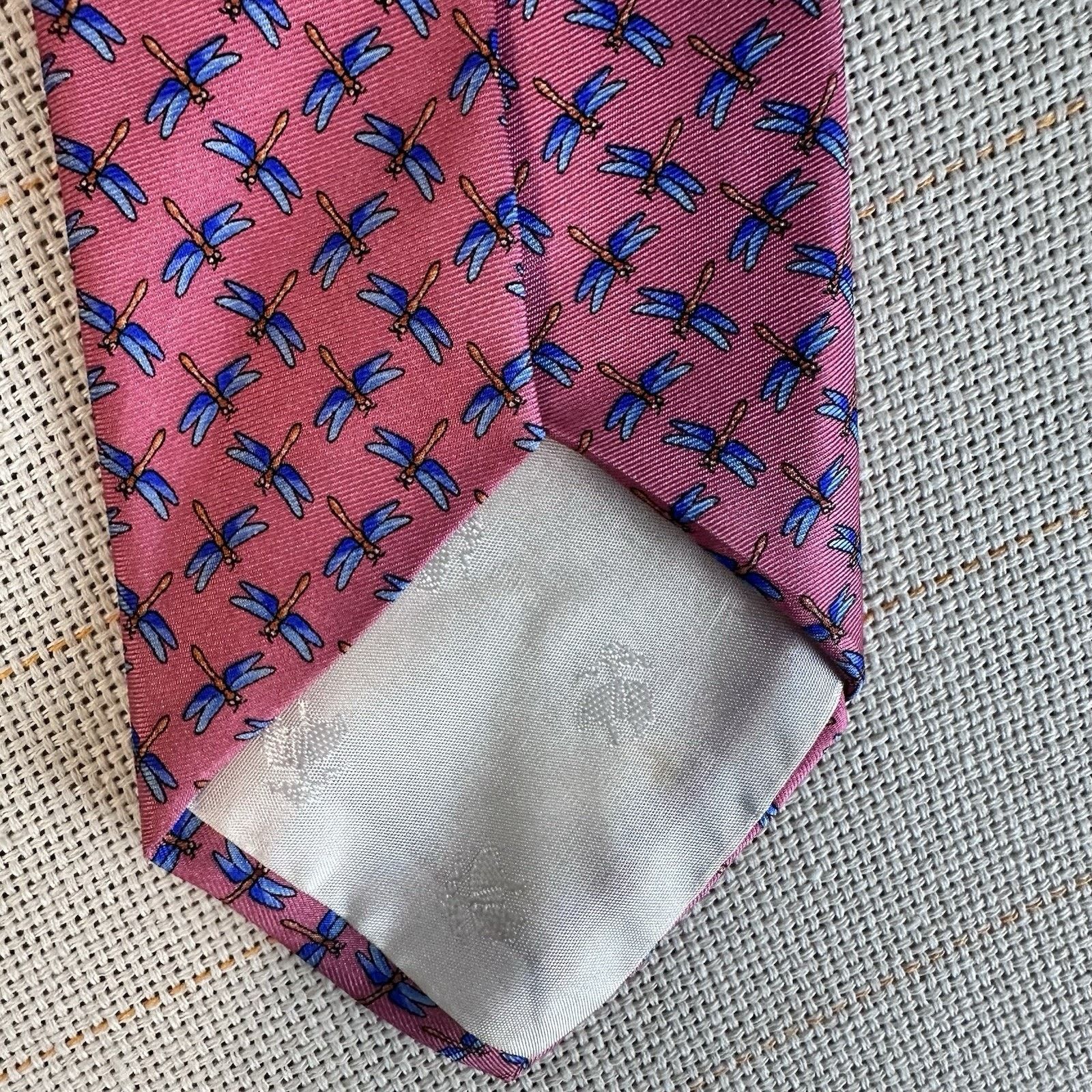 Brooks Brothers Vintage Brooks Brothers Makers Tie Dragonfly Patterned Size ONE SIZE - 5 Thumbnail