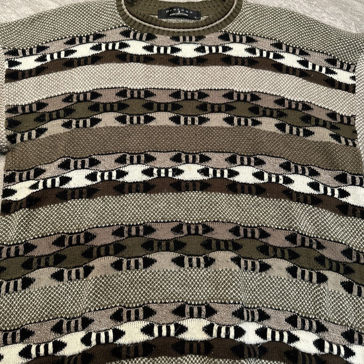 Coogi × Protege × Vintage Vintage Sweater Knit Biggie Cosby Protege Coogie Style 90s Size US L / EU 52-54 / 3 - 2 Thumbnail