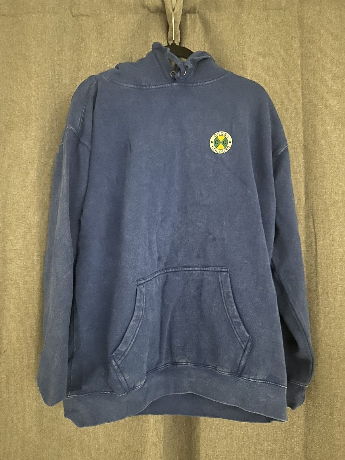 Cross Colours Cross colors blue hoodie | Grailed