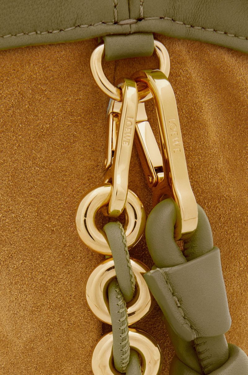 Loewe o1in1g0526 Size: OS/ Mini Flamenco Purse Bag in Khaki Green Size ONE SIZE - 6 Thumbnail