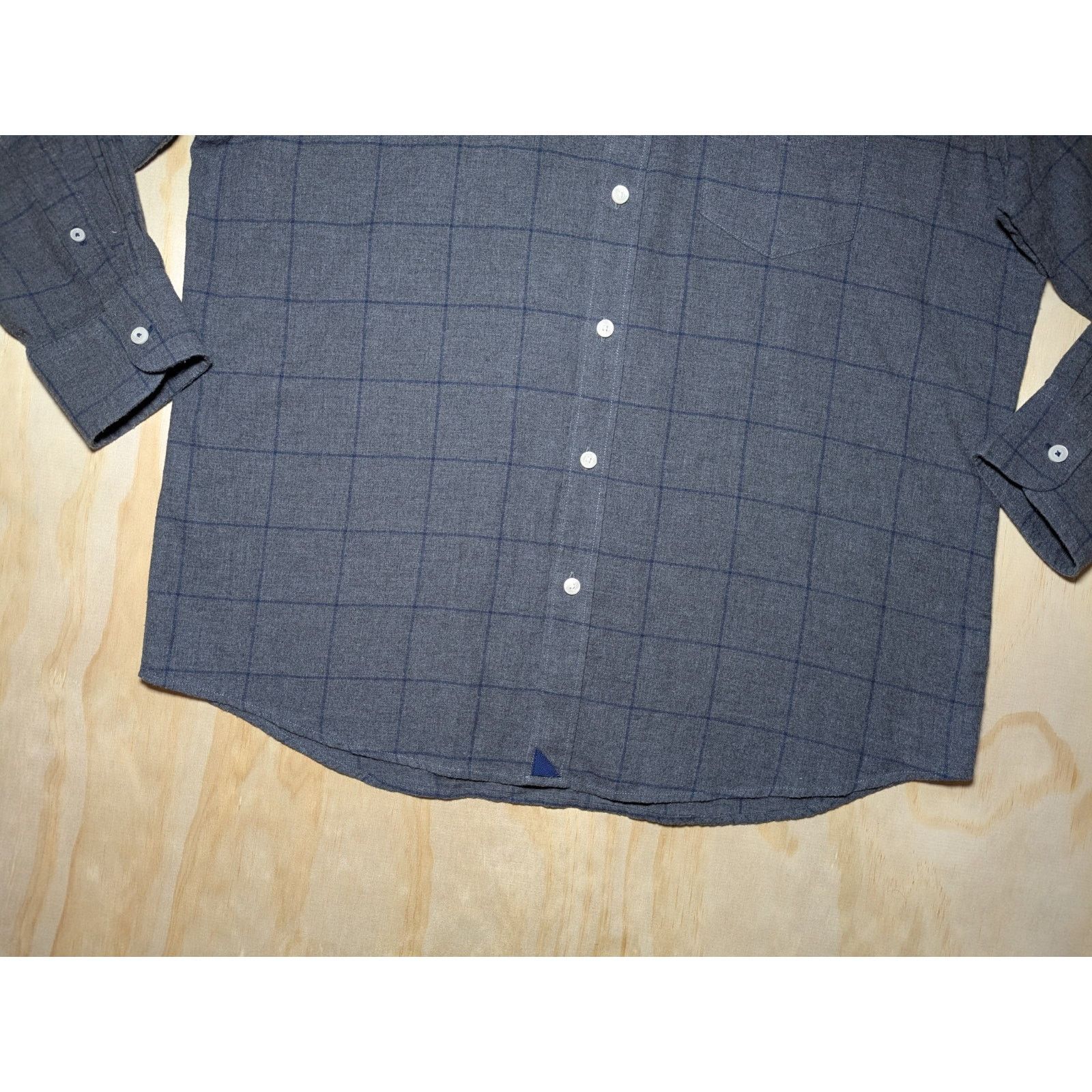 UNTUCKit UNTUCKit Men's Large Flannel Shirt Check Button Down Size US L / EU 52-54 / 3 - 2 Thumbnail