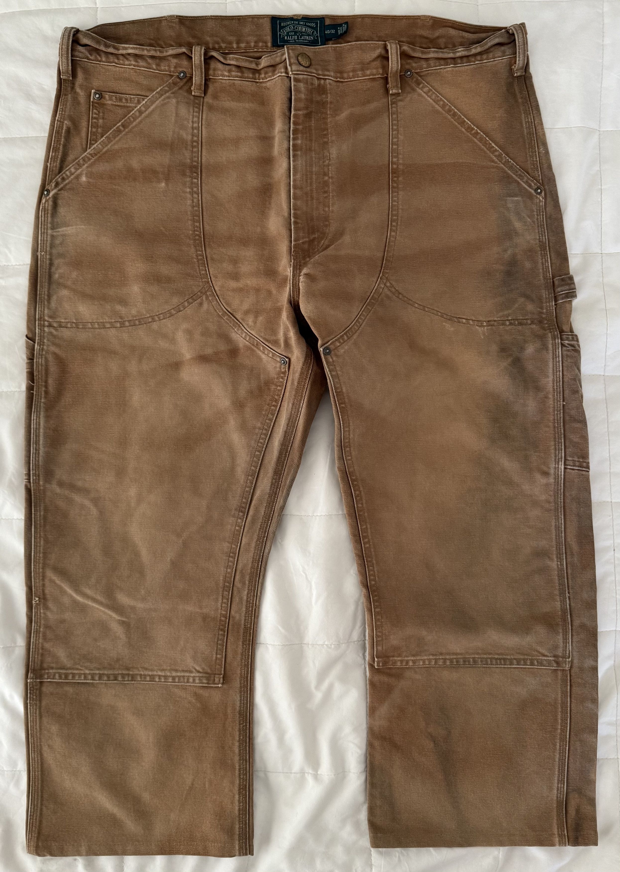 Polo Ralph Lauren POLO RALPH LAUREN DISTRESSED WORKPANTS SZ 40 Size US 40 / EU 56 - 1 Thumbnail