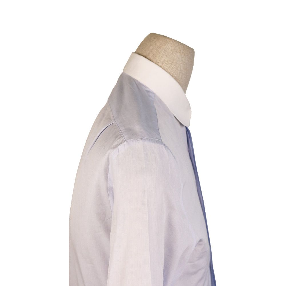 Gucci Gucci White Contrast Collar Shirt with Red Snake Embroidery Size US M / EU 48-50 / 2 - 4 Thumbnail
