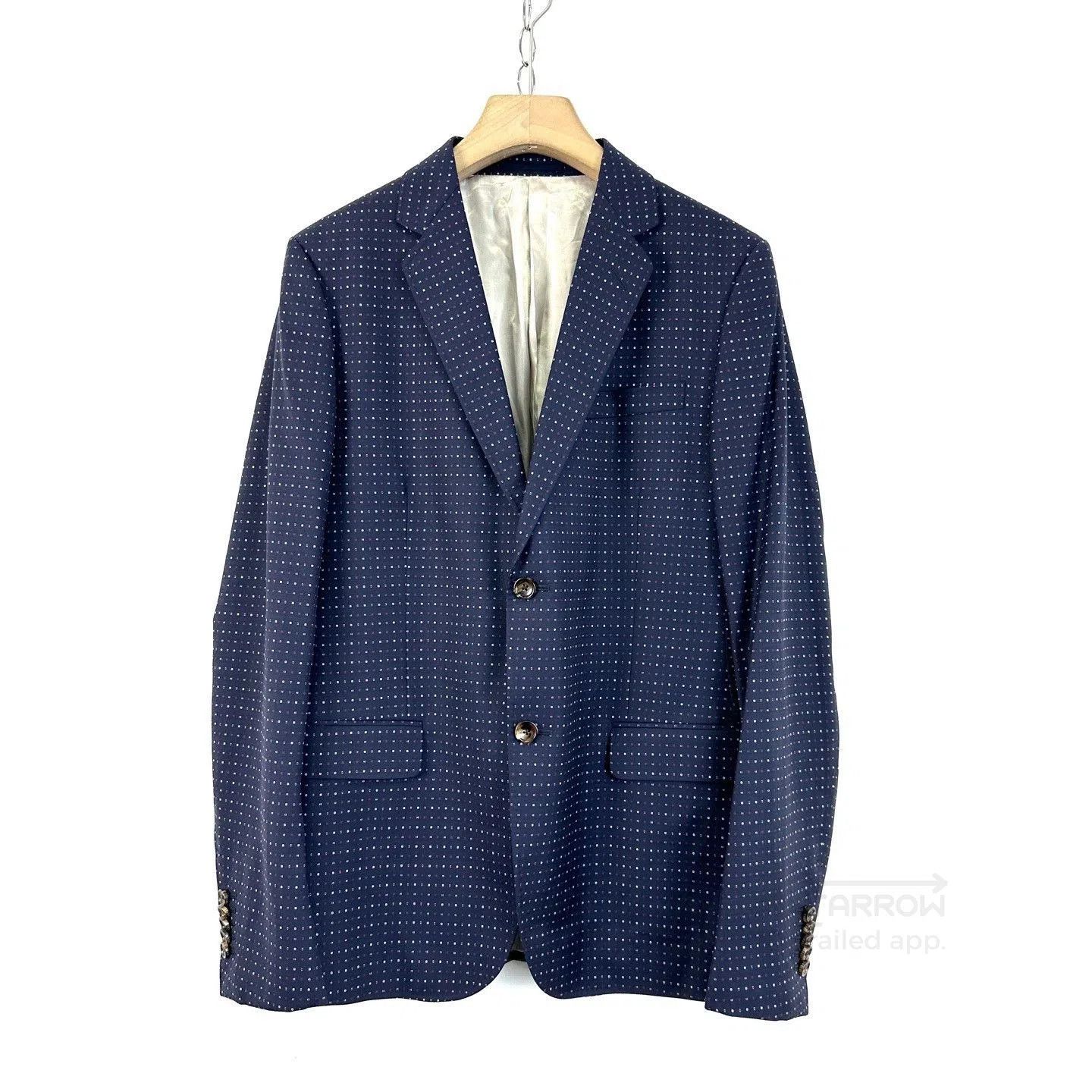 Gucci Gucci Blue Polka Dot Embroidered Blazer. Size US M / EU 48-50 / 2 - 1 Thumbnail