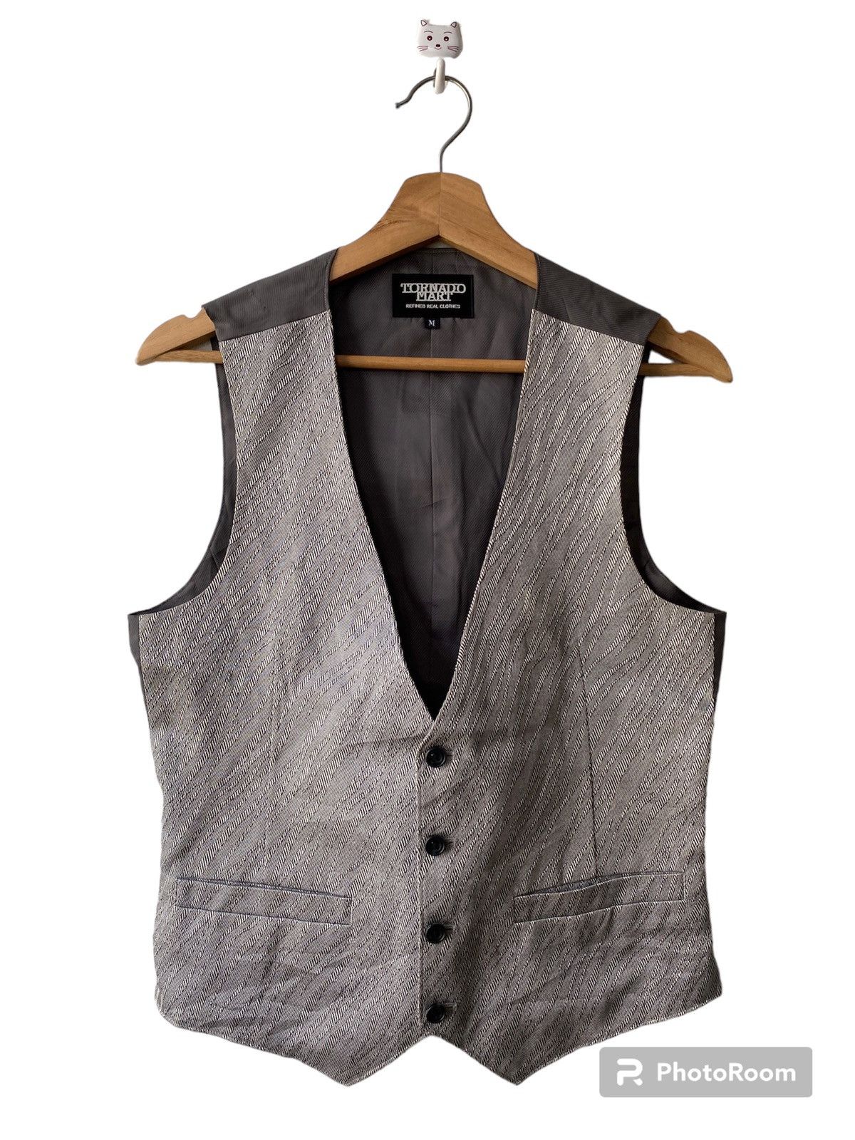 トップス tornadomart coating vest y2k archive tornadomart coating vest y2k archive - メルカリ