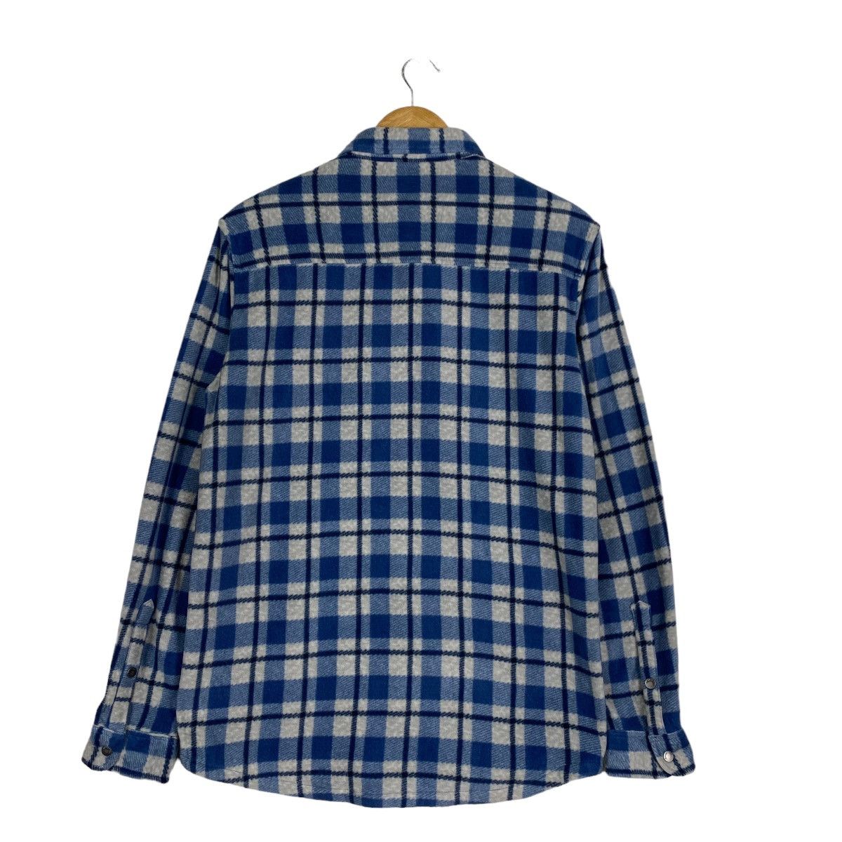 Quiksilver Quiksilver polyester flannel shirt blue tartan Size US M / EU 48-50 / 2 - 6 Thumbnail
