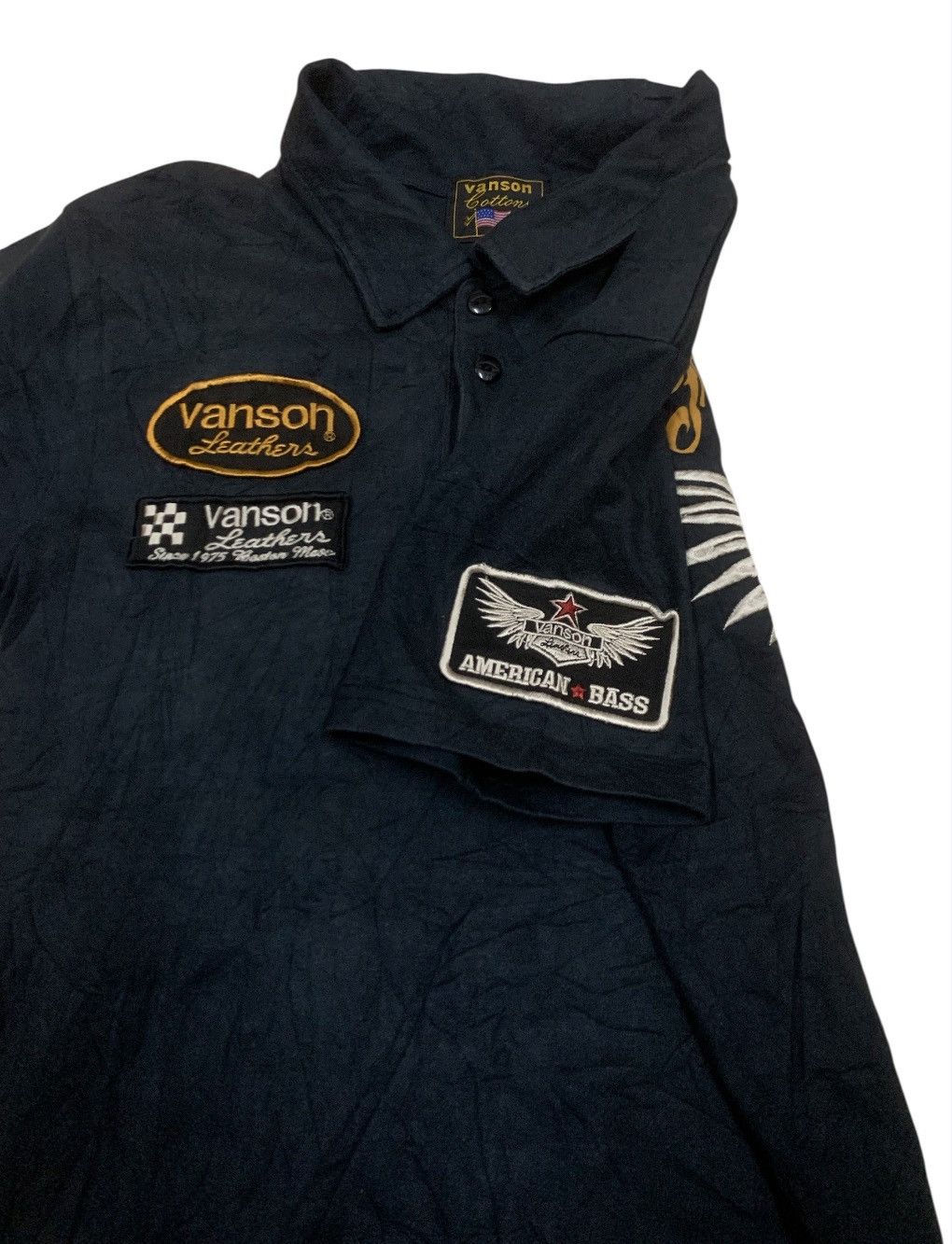 Vanson Leathers Vanson Leather Motorcycle Polo Embroided Patch Size US S / EU 44-46 / 1 - 5 Thumbnail