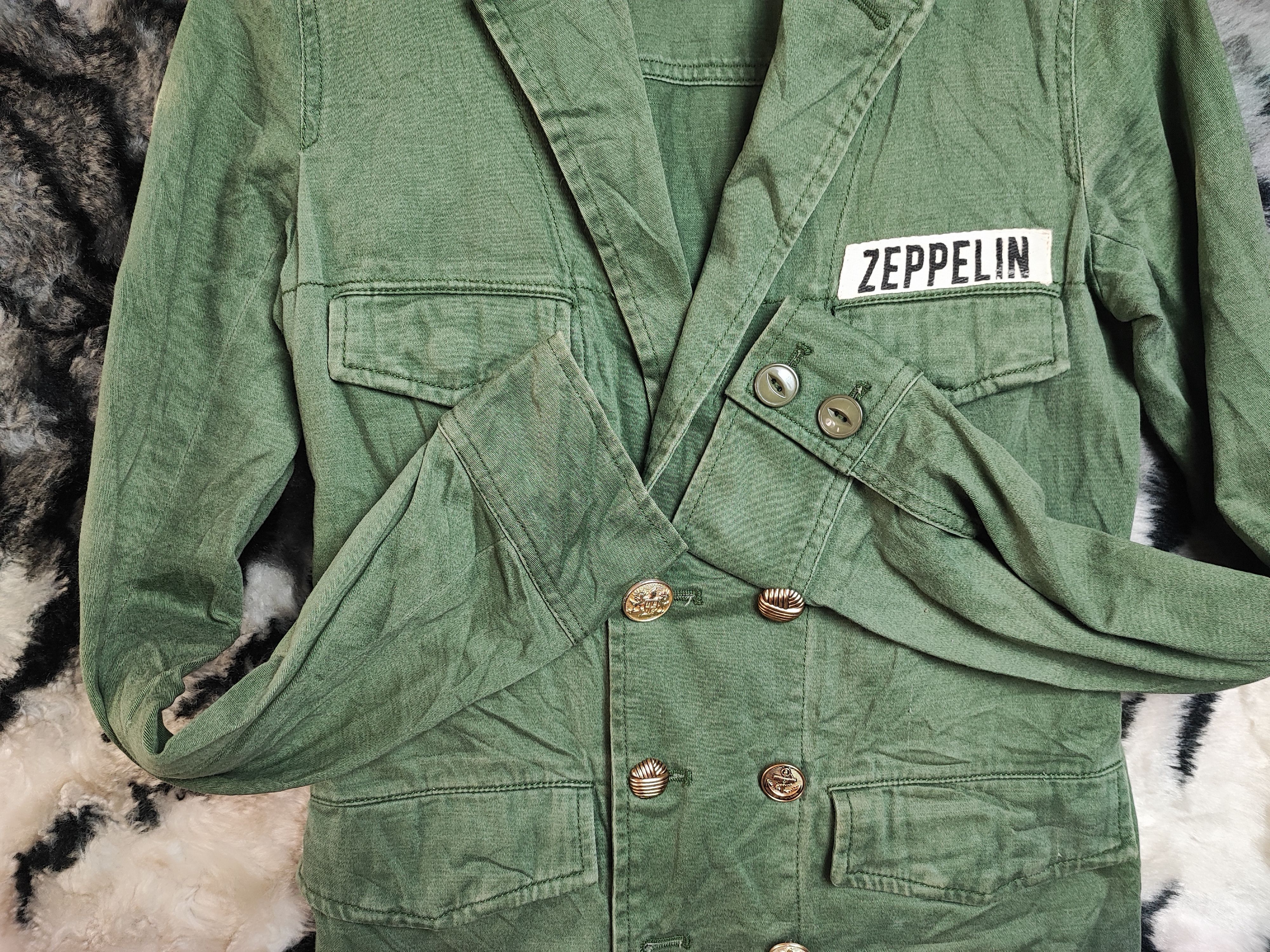 SLY SLY ZEPPELIN ARMY CHORE DENIM STYLE JAPAN Size US S / EU 44-46 / 1 - 10 Thumbnail