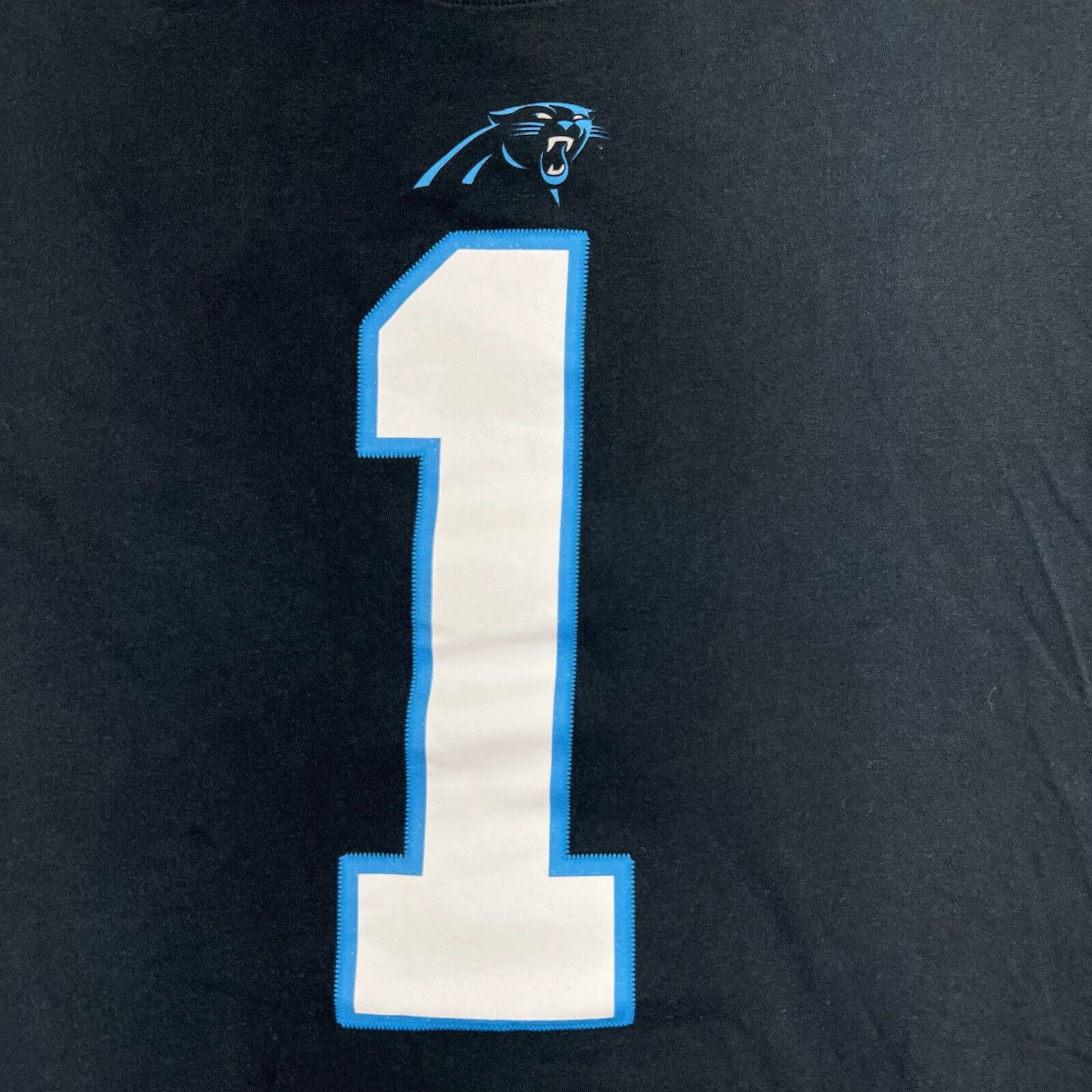 Nike Nike NFL Carolina Panthers Small Cam Newton #1 Black T-Shirt Size US S / EU 44-46 / 1 - 2 Thumbnail
