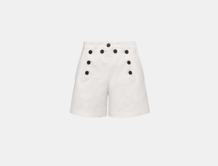 Dior o1w1db10925 447P37 Sailor Short in White Size 27" / US 4 / IT 40 - 1 Thumbnail