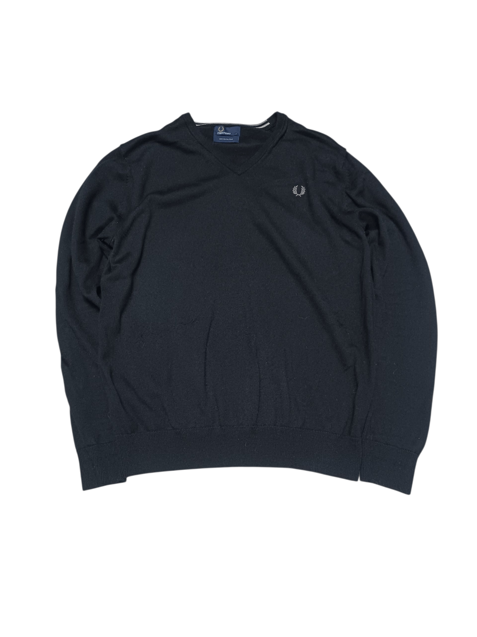 Fred Perry FRED PERRY 100% MERINO WOOL VINTAGE LUXURY SWEATER Size US L / EU 52-54 / 3 - 1 Thumbnail