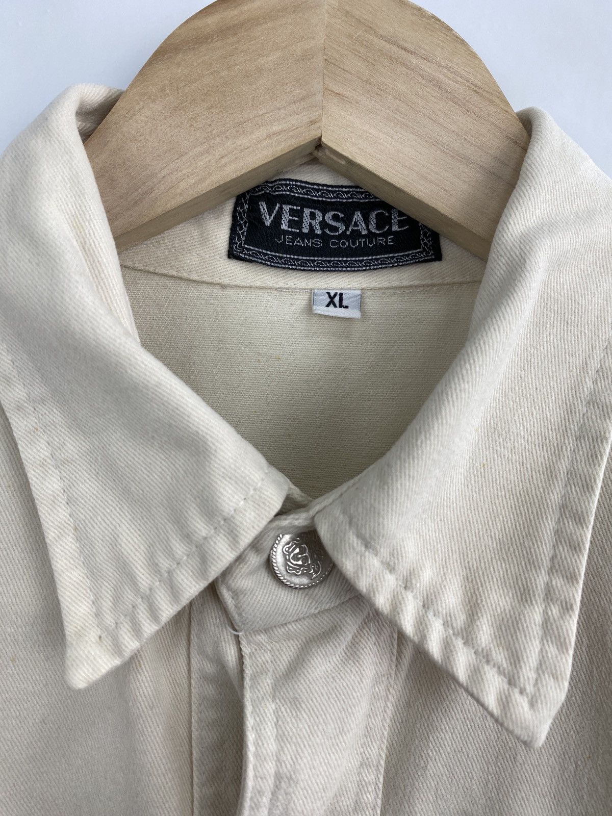 Versace Jeans Couture 🇮🇹 Vintage 90s Versace Jeans Couture Overshirt Jacket Retro Size US XL / EU 56 / 4 - 6 Thumbnail