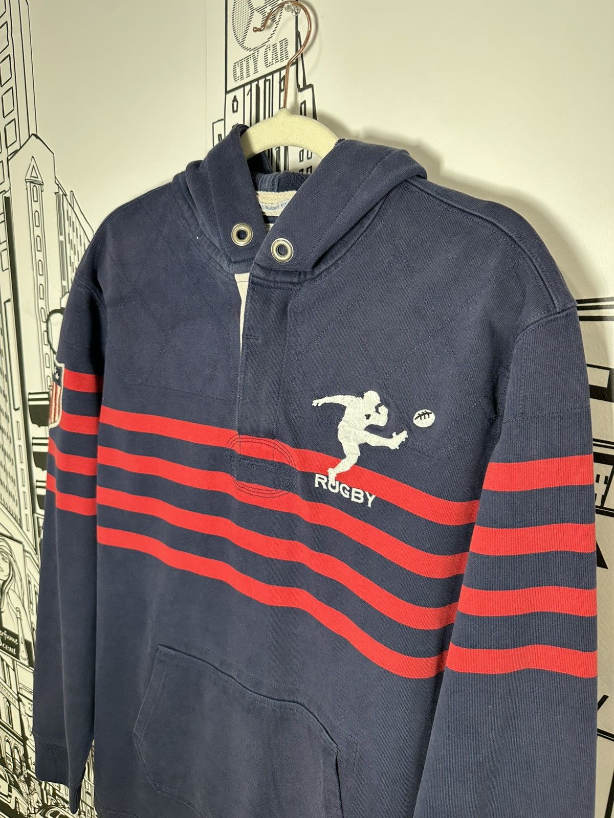Rugby Ralph Lauren Rugby Ralph Lauren Big Kicker USA Rugby Hoodie Navy L Size US L / EU 52-54 / 3 - 4 Thumbnail