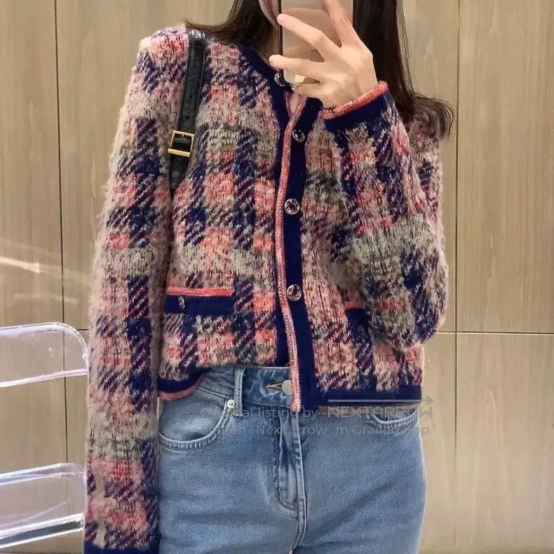 Chanel Chanel 22A colourful cashmere knitted cardigan jacket Size XXS / US 00 / IT 34 - 1 Thumbnail