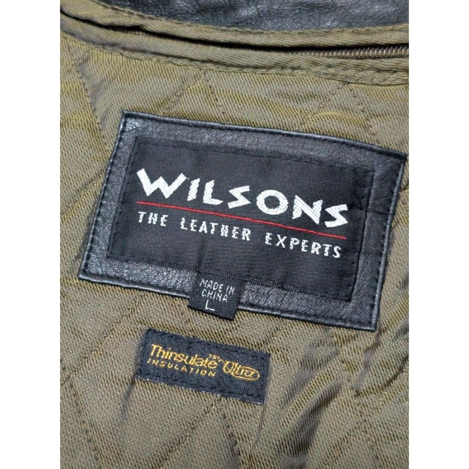 Vintage VINTAGE WILSONS Leather Belted Car Coat Jacket L Mens 44 Black Belted 1990s Size US L / EU 52-54 / 3 - 5 Thumbnail