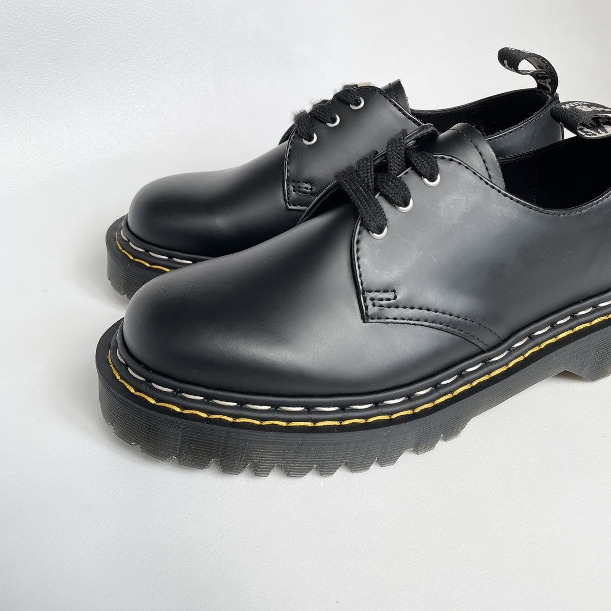 Dr. Martens × Rick Owens ‘Bex 1461’ Black Leather Shoes Size US 8 / IT 38 - 4 Thumbnail