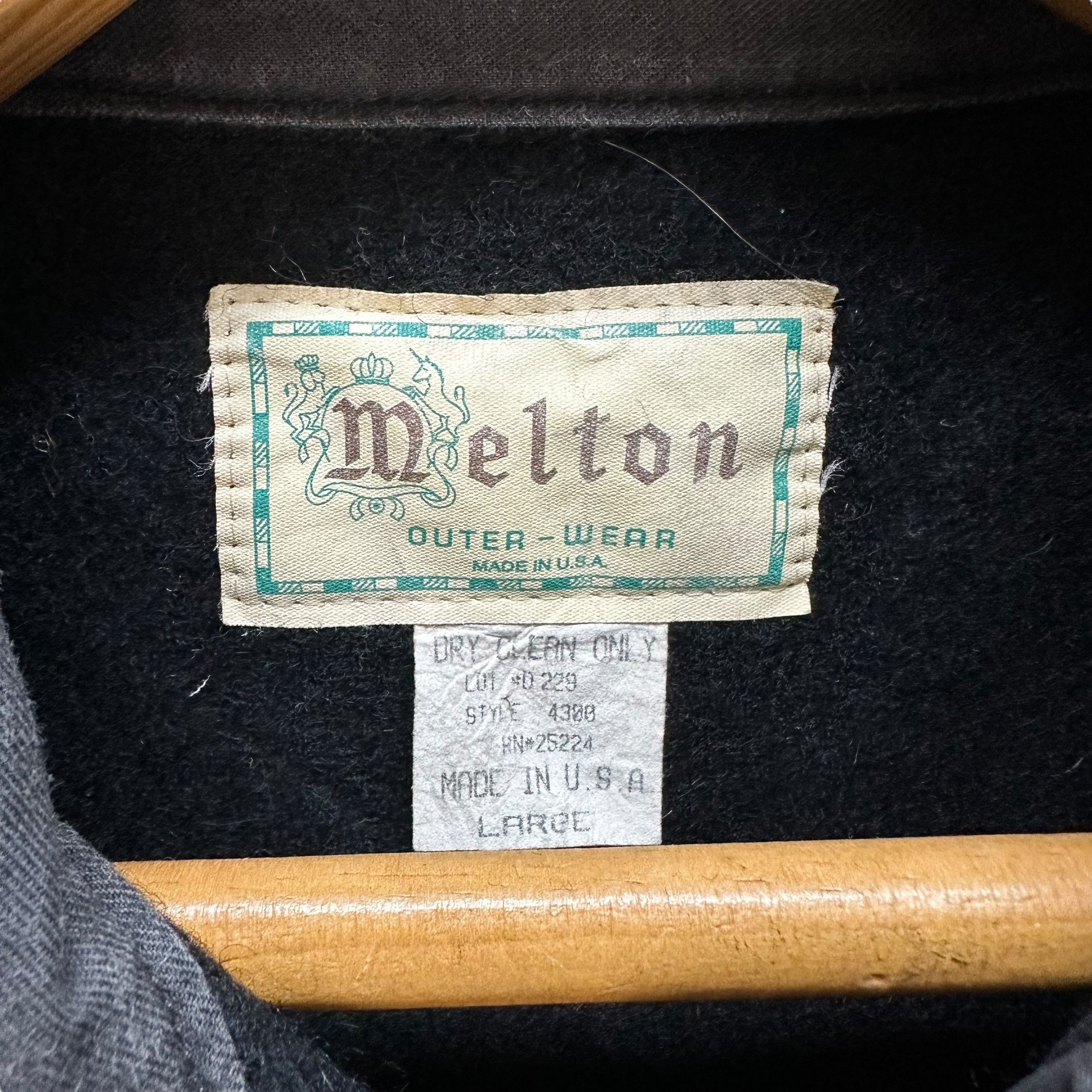 Vintage Vintage 80's MELTON Made in Usa Wool Flannel Jacket #A4-0101 Size US L / EU 52-54 / 3 - 6 Thumbnail