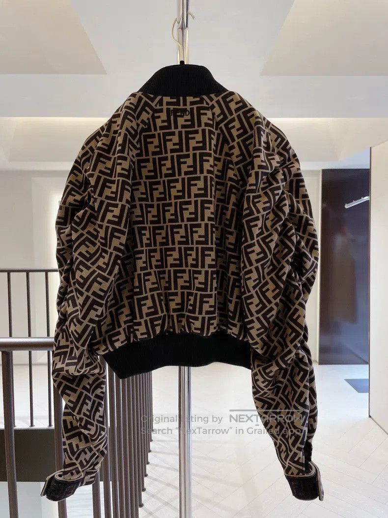 Fendi Fendi FF logo full print, puff sleeve jacket Size XXS / US 00 / IT 34 - 2 Thumbnail