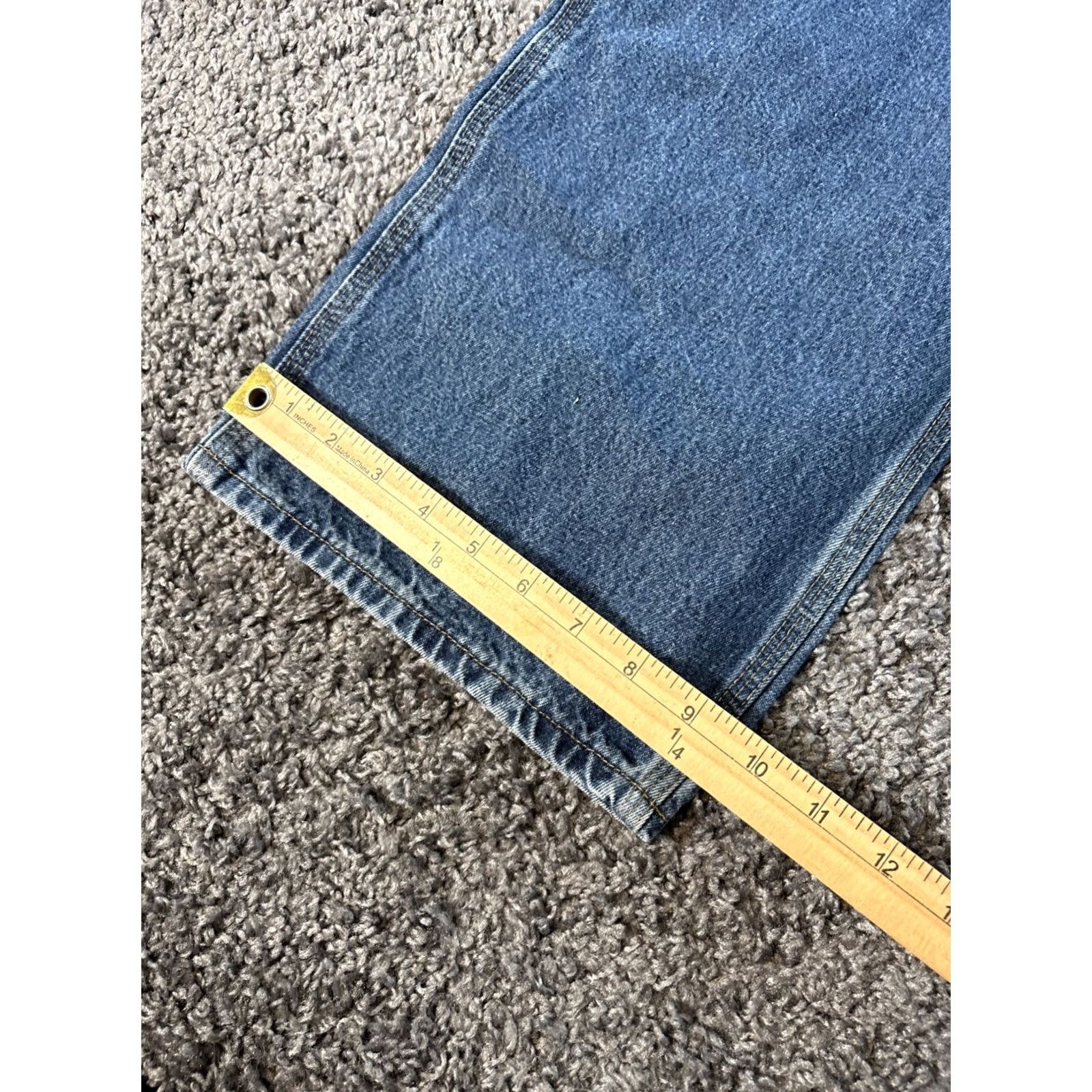 Carhartt VINTAGE Carhartt Jeans Mens 40x32 Relaxed Straight B13 DPS Workwear Utility Blue Cotton Denim Pockets Mens Size US 40 / EU 56 - 4 Thumbnail