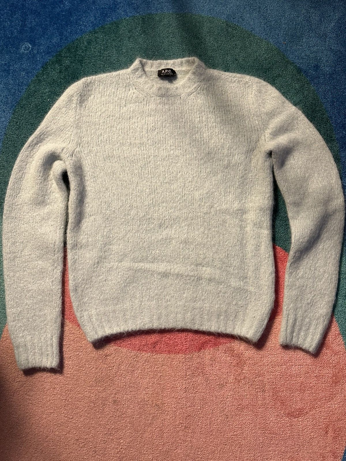 A.P.C. A.P.C Lucci Sweater Pale Green Size US L / EU 52-54 / 3 - 1 Thumbnail