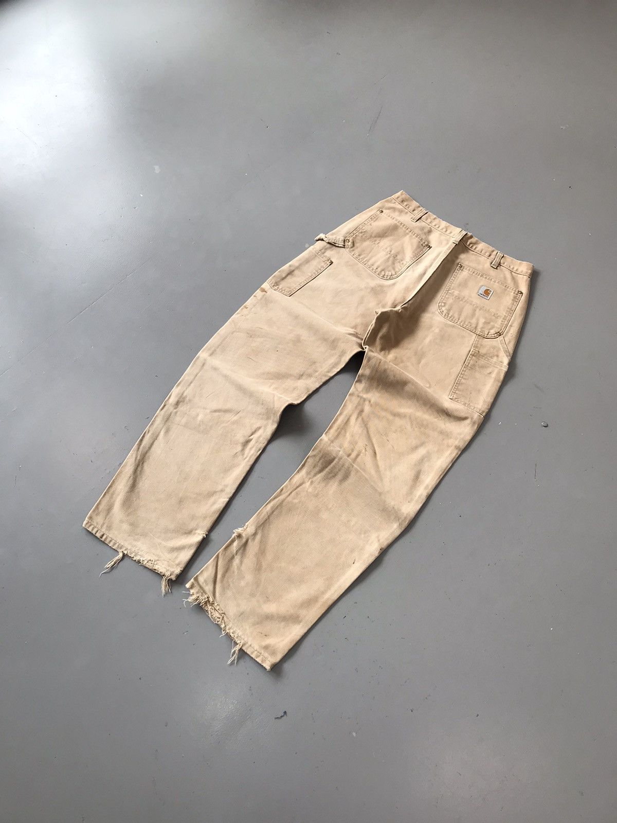 Carhartt × Vintage Vintage Carhartt 90’s B01 BRN Faded double knee denim Size US 32 / EU 48 - 4 Thumbnail