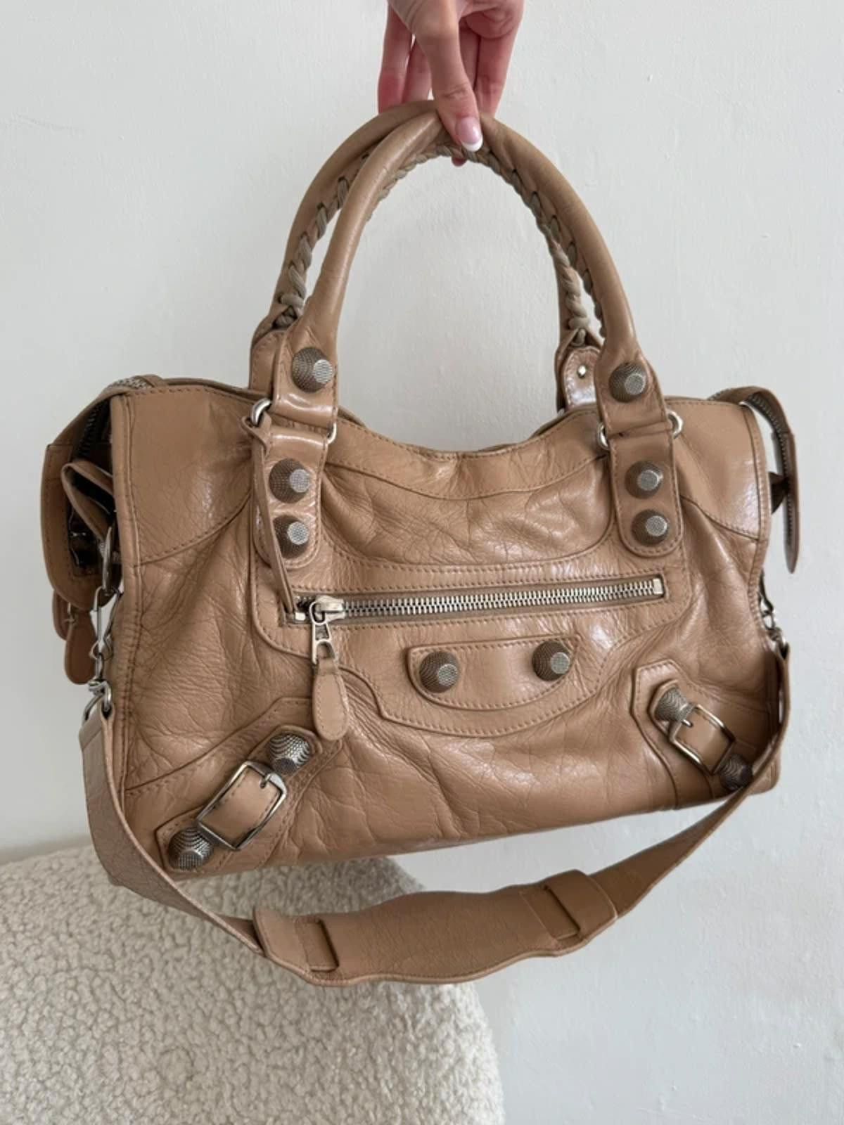 Balenciaga Balenciaga Le City Handbag – Beige Size ONE SIZE - 3 Thumbnail