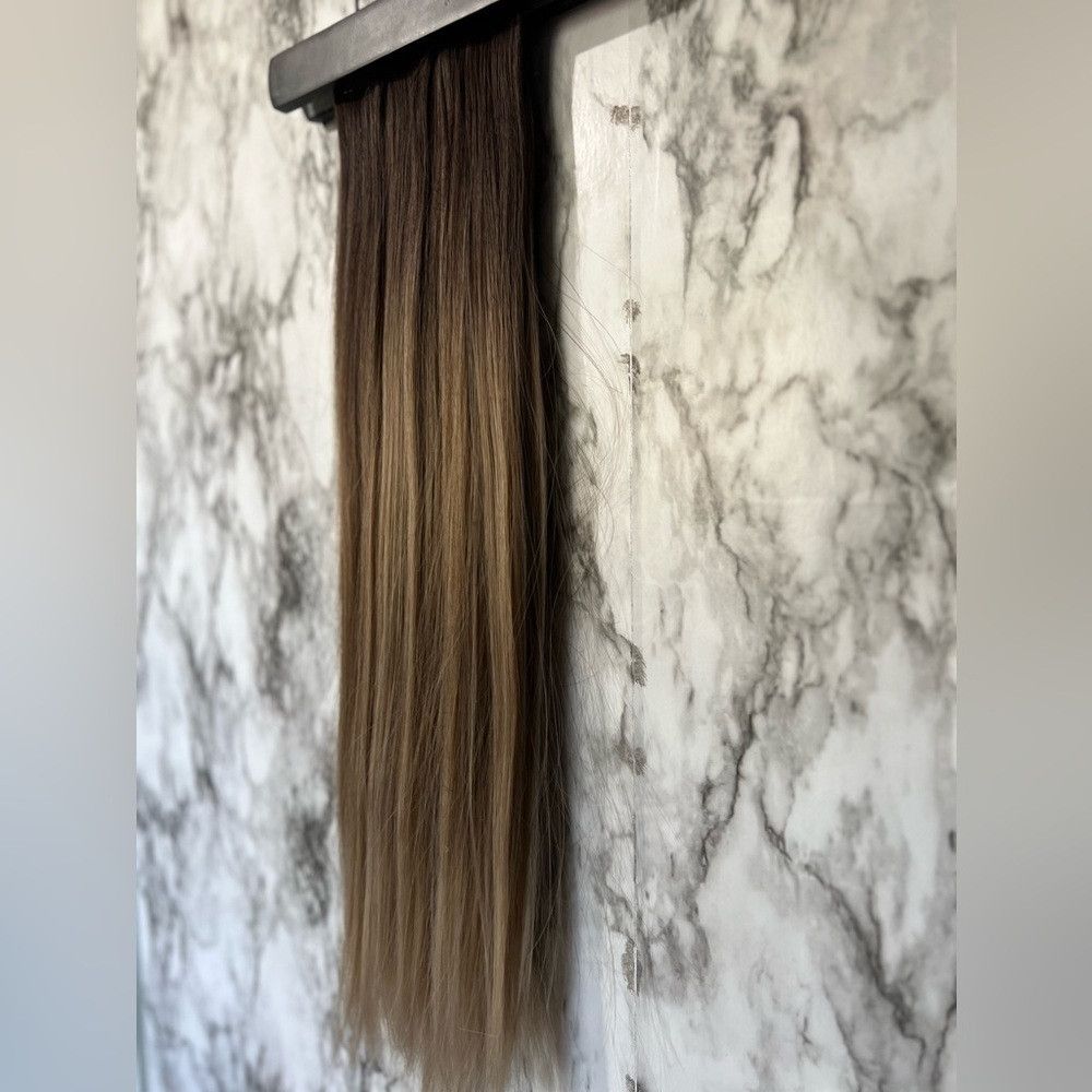 Other 24 Inch Balayage Style Clip in Hair Extensions Brown to Li Size ONE SIZE - 5 Thumbnail