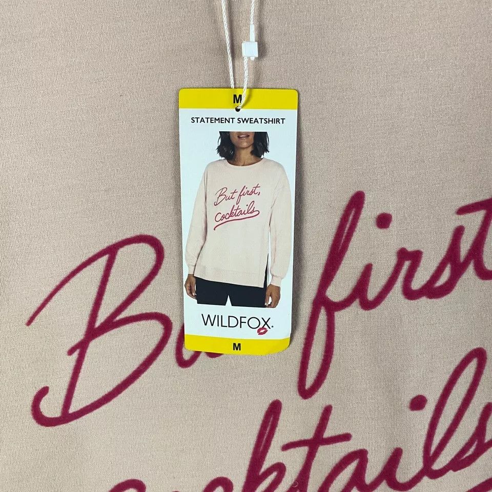Wildfox Wildfox Sweatshirt Women's Medium Pink Pullover Cotton NWT Size M / US 6-8 / IT 42-44 - 3 Thumbnail