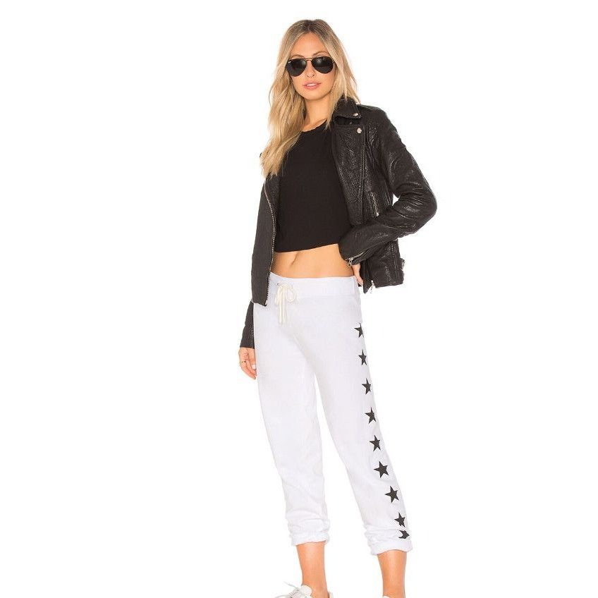 MONROW Monrow Foil Stars Vintage Sweats Size 26" / US 2 / IT 38 - 1 Thumbnail