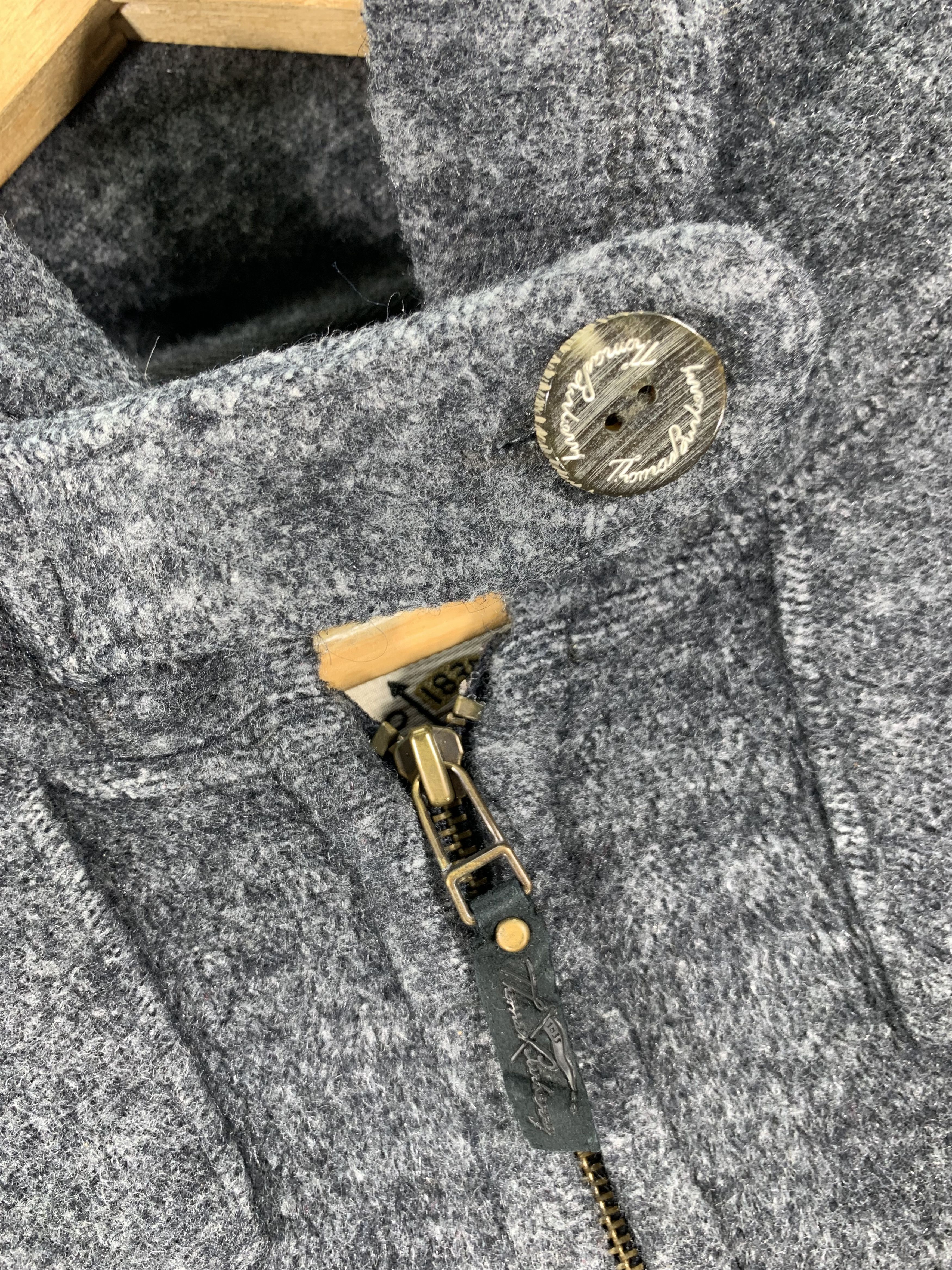 Burberry × Vintage Vintage Thomas Burberry Fleece Hoodie Zipped Size US S / EU 44-46 / 1 - 4 Thumbnail