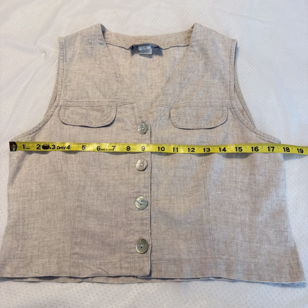 Vintage Vintage Carol Anderson Linen Blend Vest Top Size 8 Oatmeal Size M / US 6-8 / IT 42-44 - 5 Thumbnail