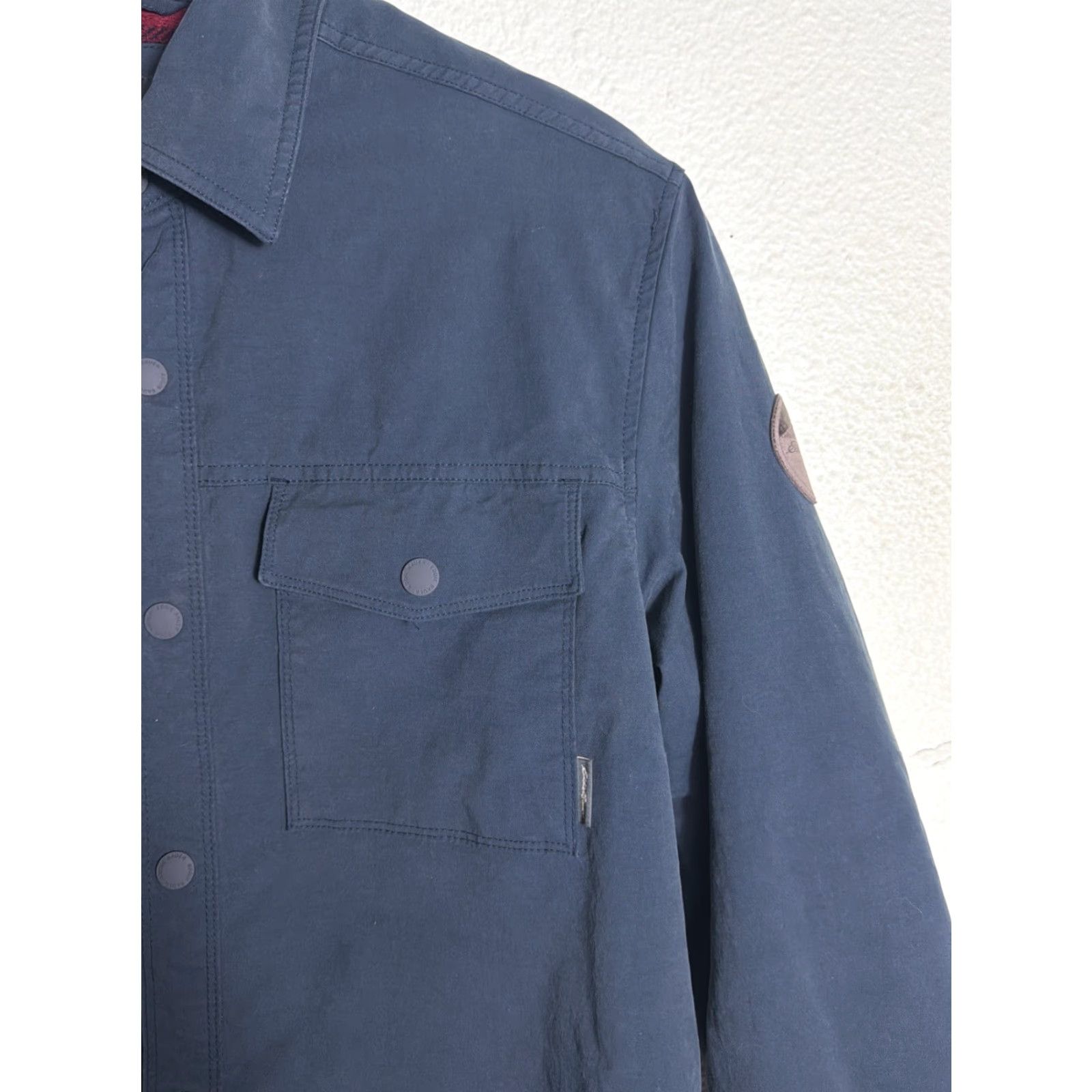 Eddie Bauer Eddie Bauer Jacket Mens M Blue Fleece Lined Shacket Snap Front Voyager Windbreaker Outdoor Pockets Mens Size US M / EU 48-50 / 2 - 6 Thumbnail