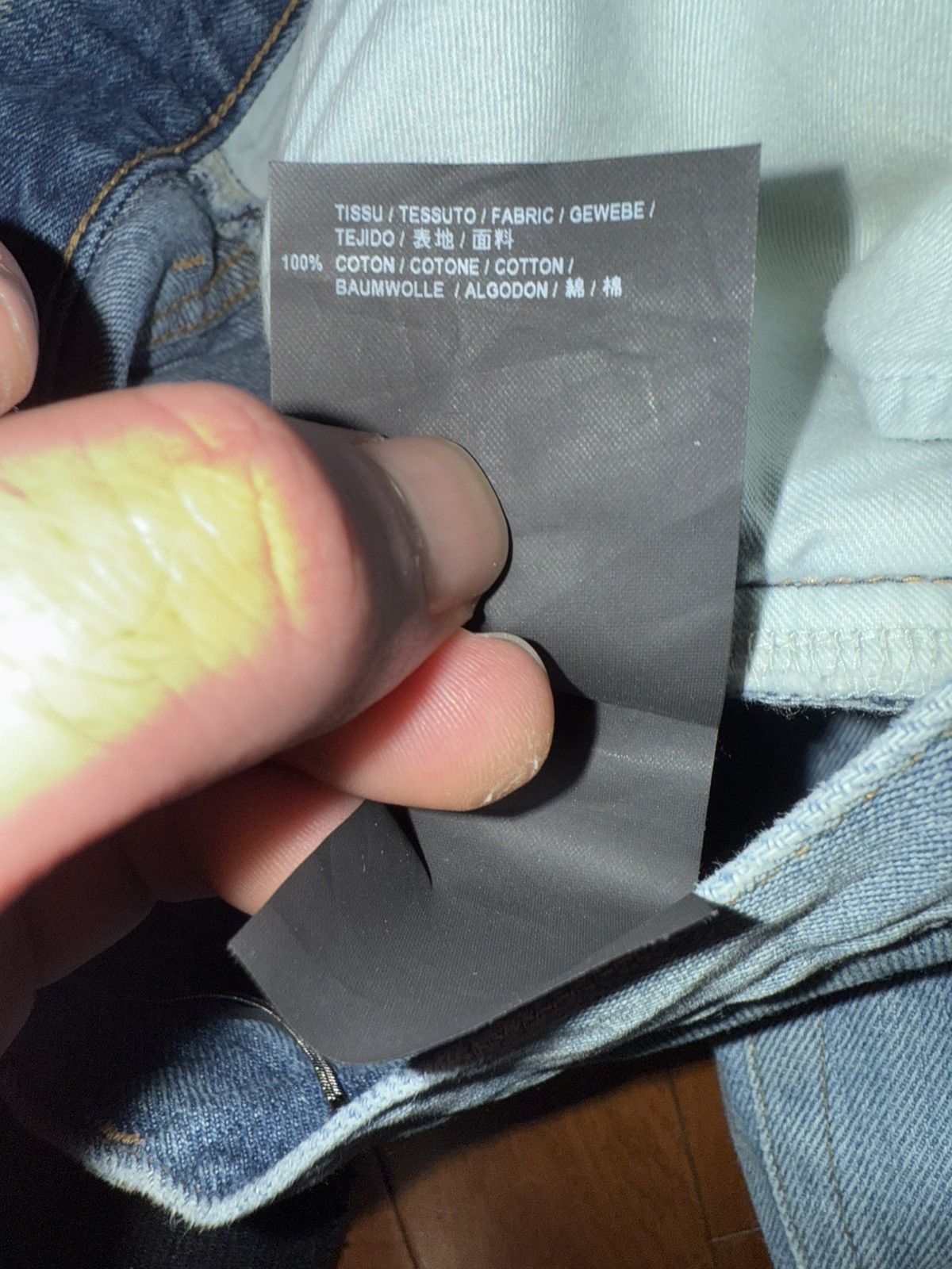 Saint Laurent Paris Saint Laurent 2015 Blue Knee Slit Jeans Size 33 Surf D10 Size US 33 - 11 Thumbnail