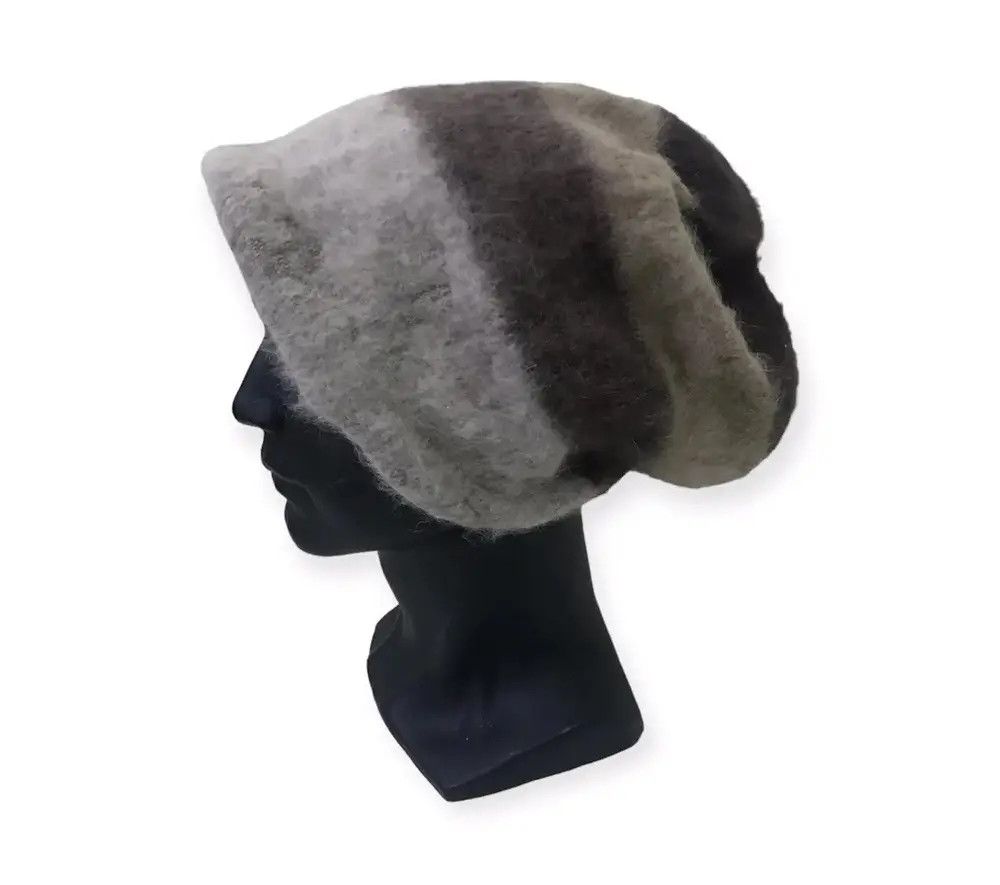 Japanese Brand Rare Japanese Brand Aurora Wool Stripe Design Beanie Hat Size ONE SIZE - 1 Thumbnail