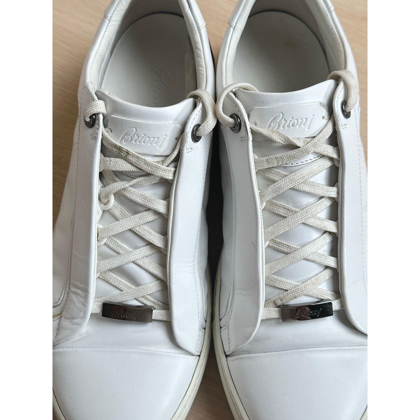 Brioni Rare Brioni Blue and White Sneaker - Size 10.5M - Mint Size US 10.5 / EU 43-44 - 11 Thumbnail