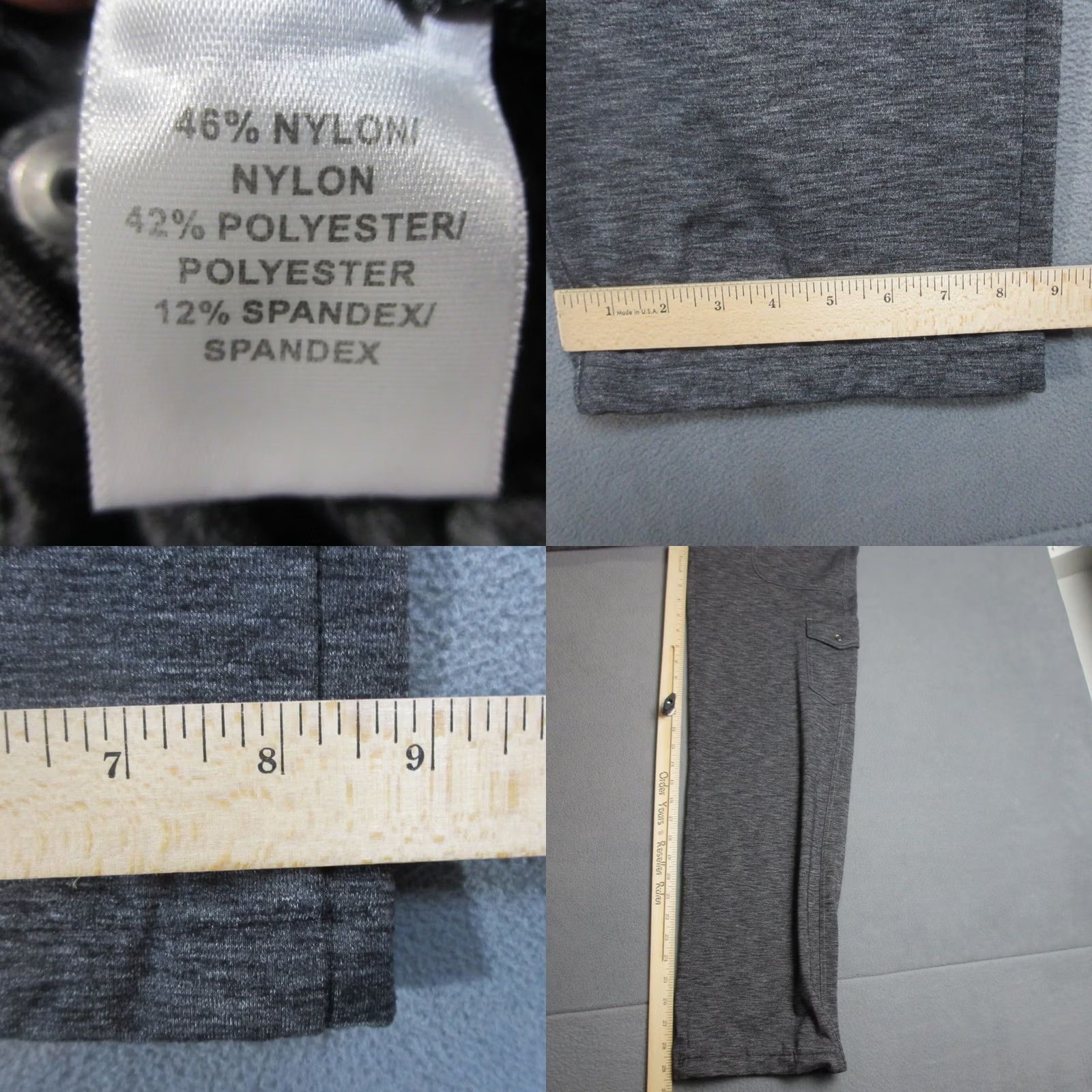 Vintage Kuhl Pants Womens 8 Mova Stretch Cargo Heather Gray Drawstring Casual 30X29.5 Size 30" / US 8 / IT 44 - 8 Thumbnail