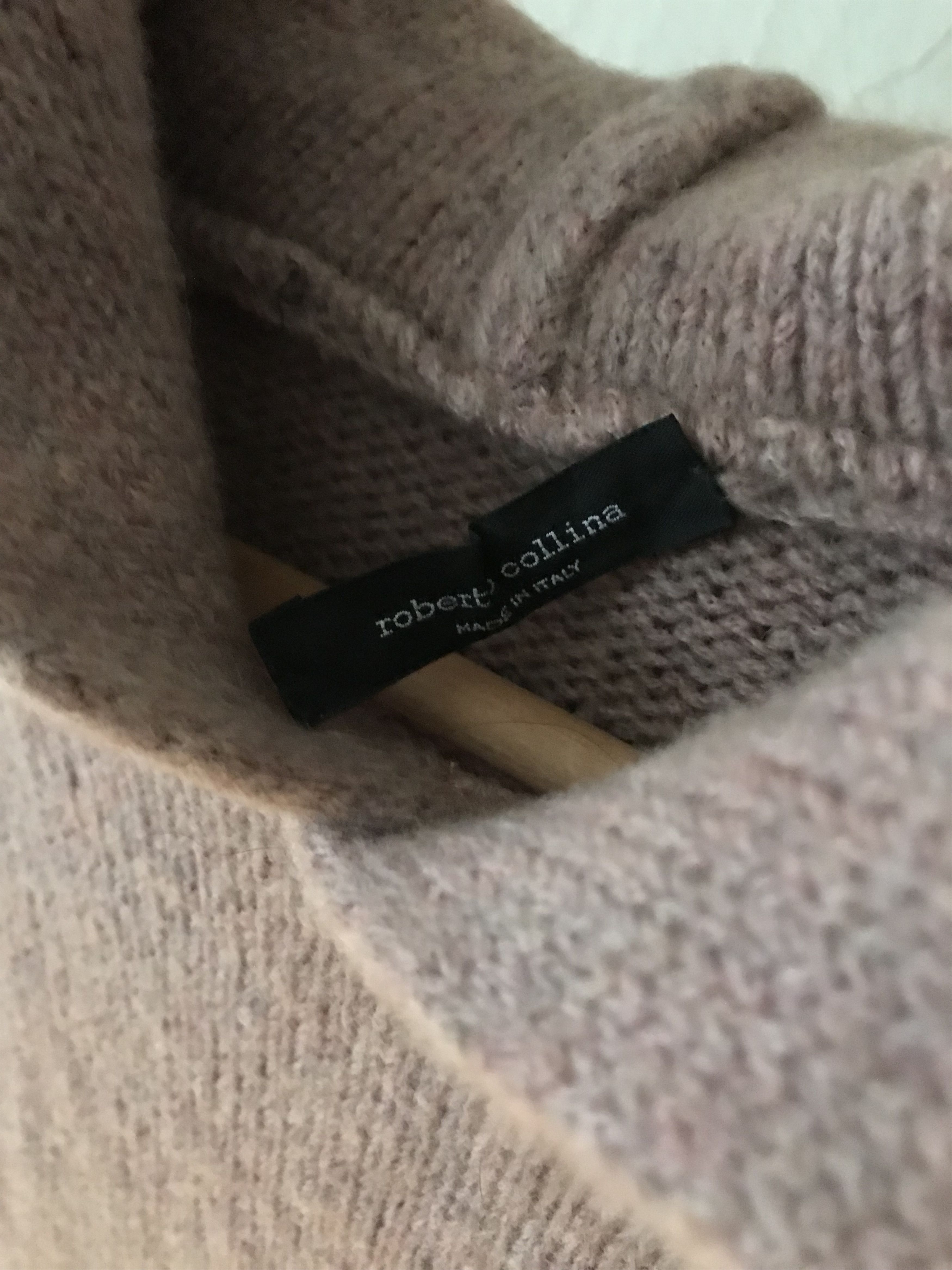Roberto Collina Roberto Collina merino wool hooded sweater, pink/sand Size US L / EU 52-54 / 3 - 2 Thumbnail