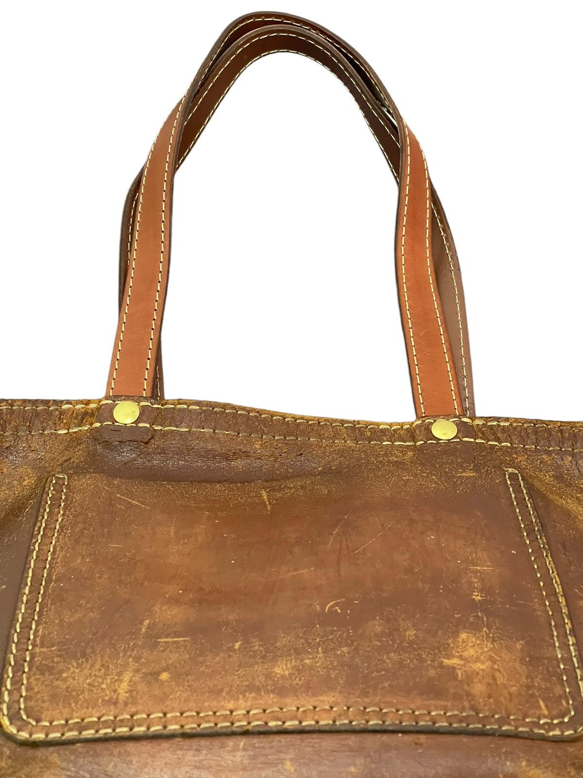 Genuine Leather Full Leather Patina Unknown Tote Shoulder Bag 1🟩0 Size ONE SIZE - 11 Thumbnail