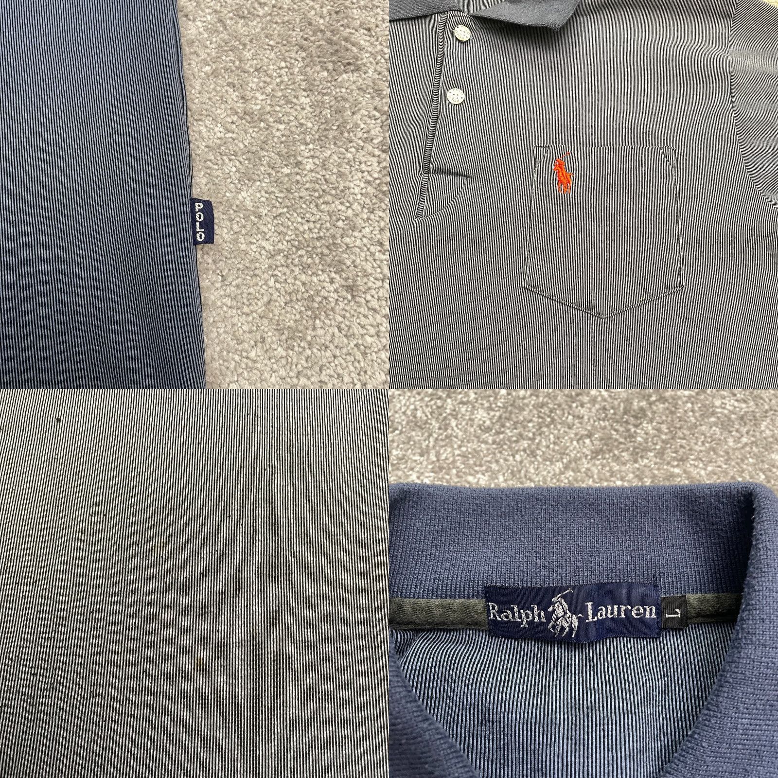 Ralph Lauren VINTAGE Ralph Lauren Polo Shirt Men Large Blue 90s Classic Casual Short Sleeve Size US L / EU 52-54 / 3 - 8 Thumbnail