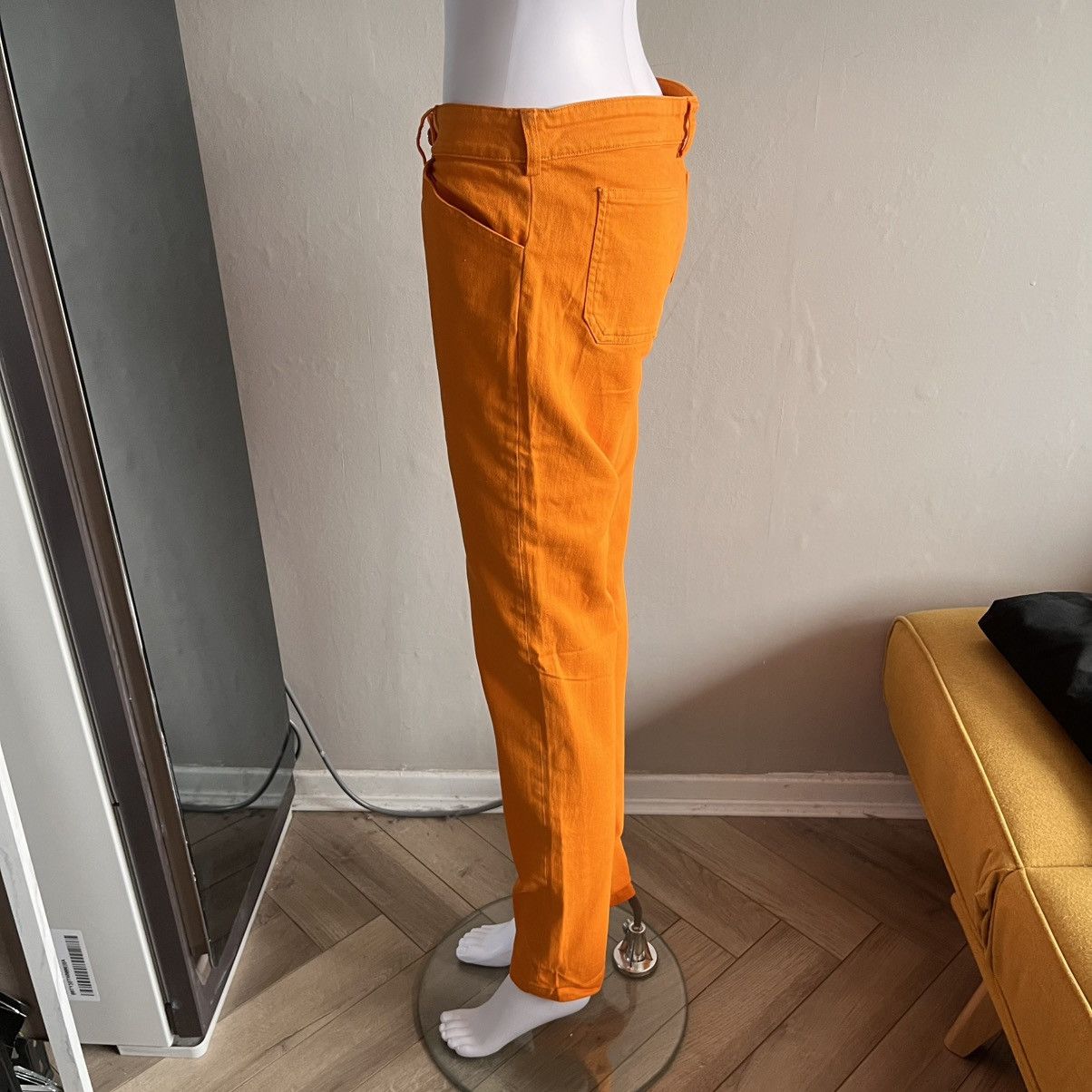Balenciaga Balenciaga SS10 RTW Orange Jeans by Nicolas Ghesquière Size 28" / US 6 / IT 42 - 6 Thumbnail