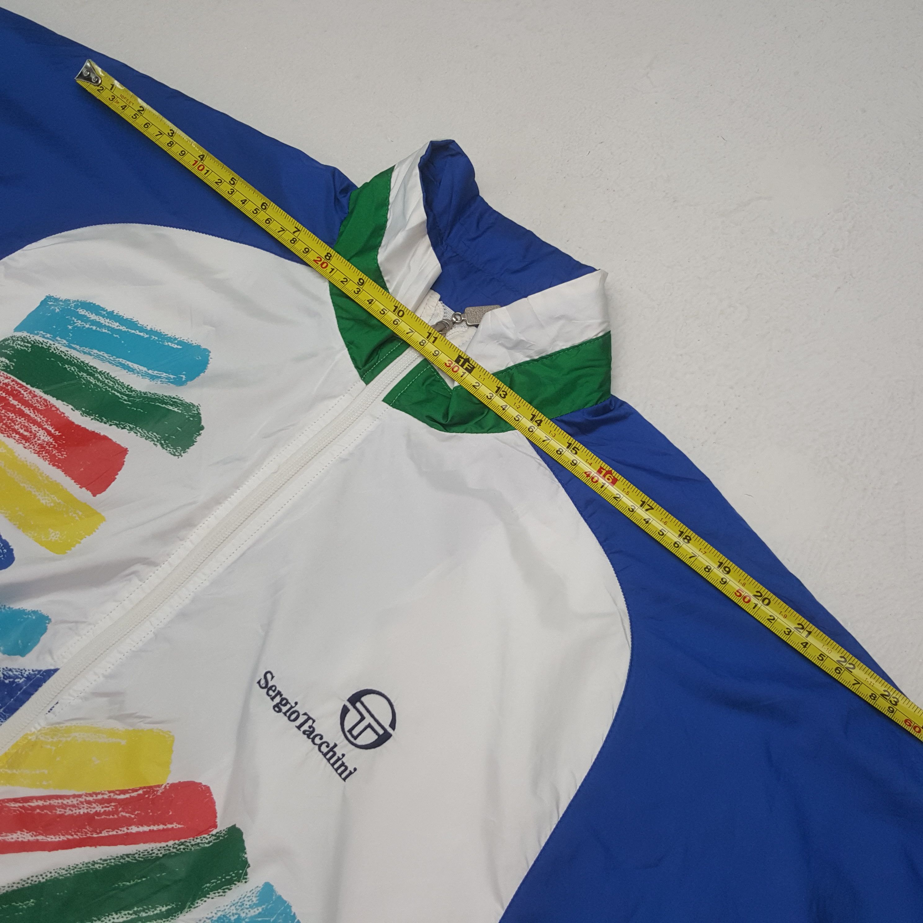 Sergio Tacchini Vintage Sergio Tacchini Tennis Sport Windbreaker Jacket RR27 Size US L / EU 52-54 / 3 - 5 Thumbnail