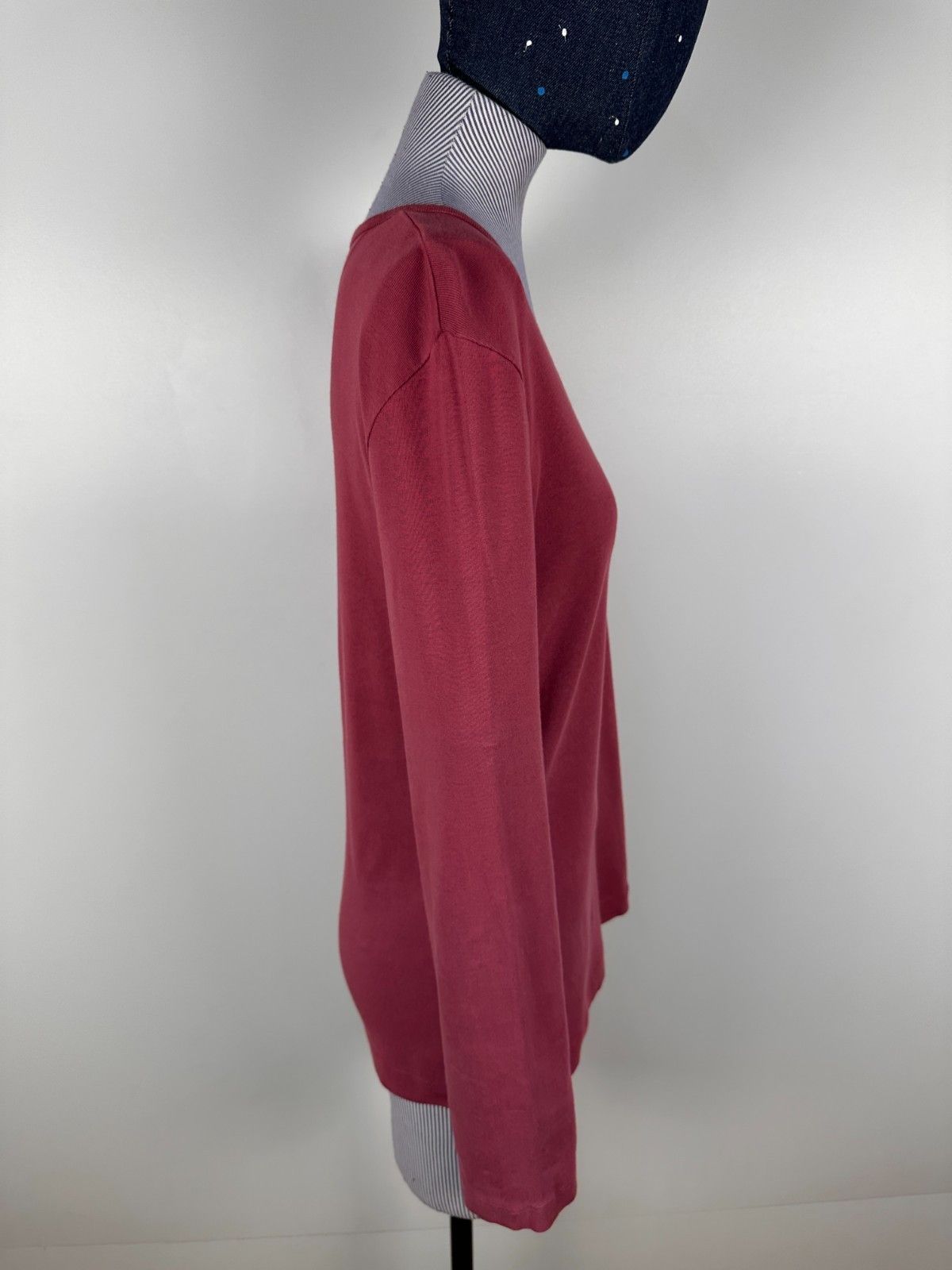 OSKA OSKA Red Long Sleeve Round Neck Top Blouse Shirt Size 3 Size L / US 10 / IT 46 - 6 Thumbnail