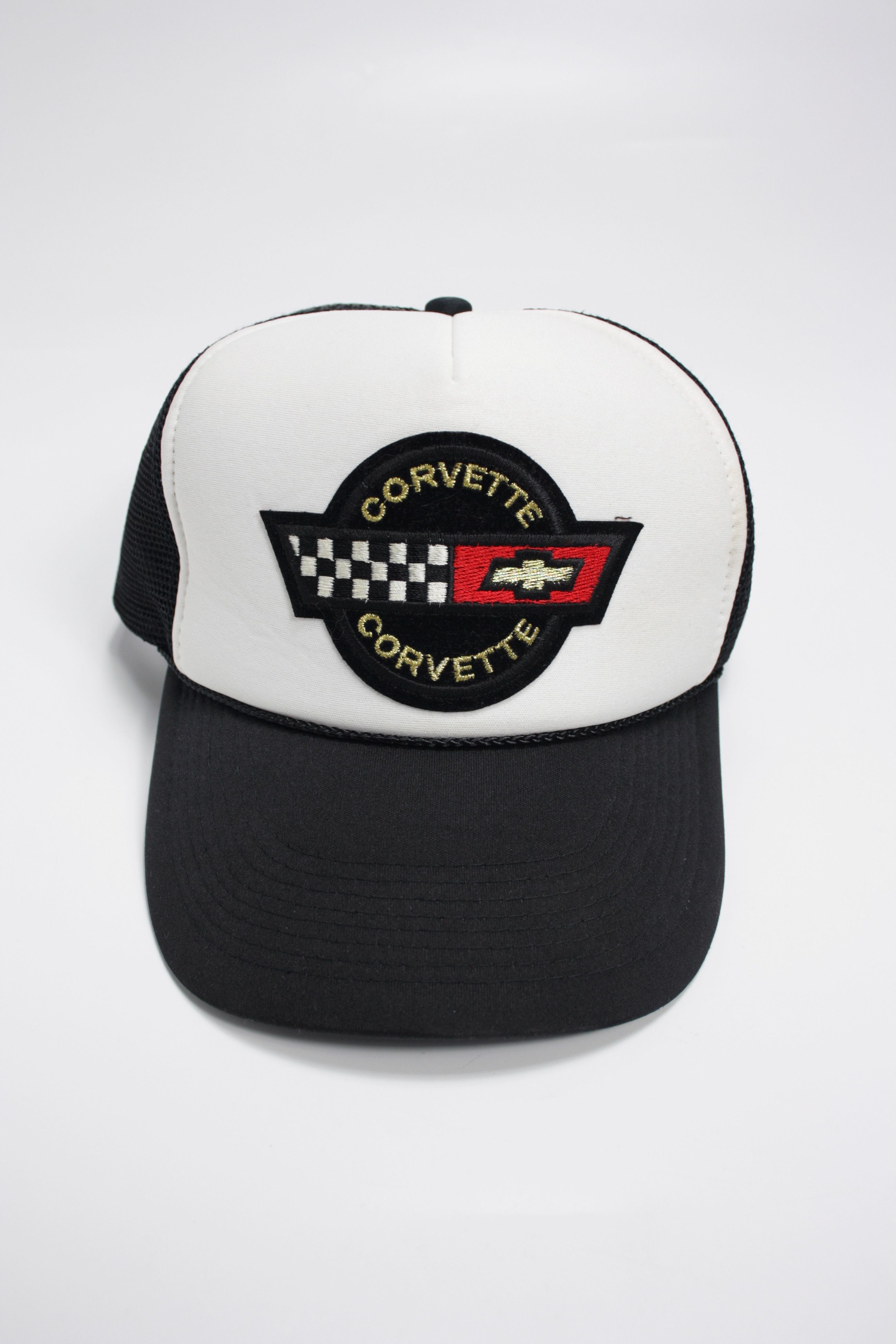 Chevrolet × Vintage Nissun 90s Vintage Corvette Trucker Mesh Cap Size ONE SIZE - 2 Thumbnail