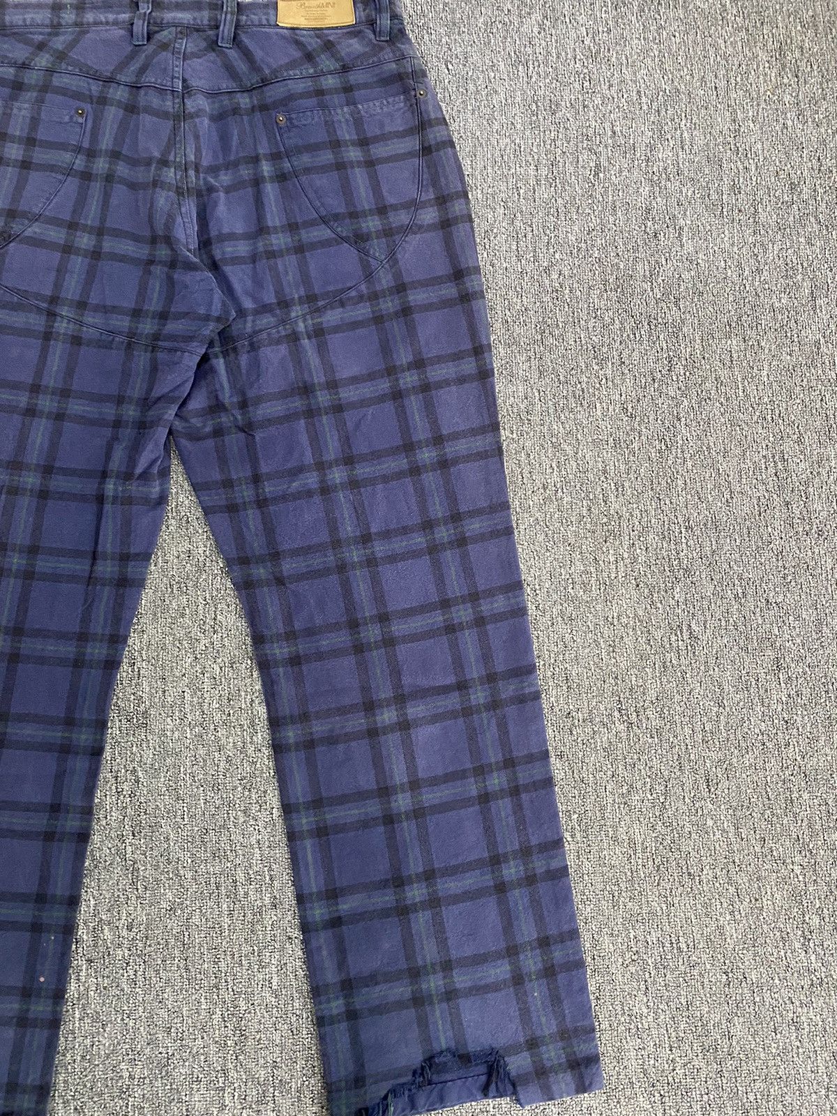 Japanese Brand BrthBreath Plaid Tartan Pant Size US 35 - 15 Thumbnail