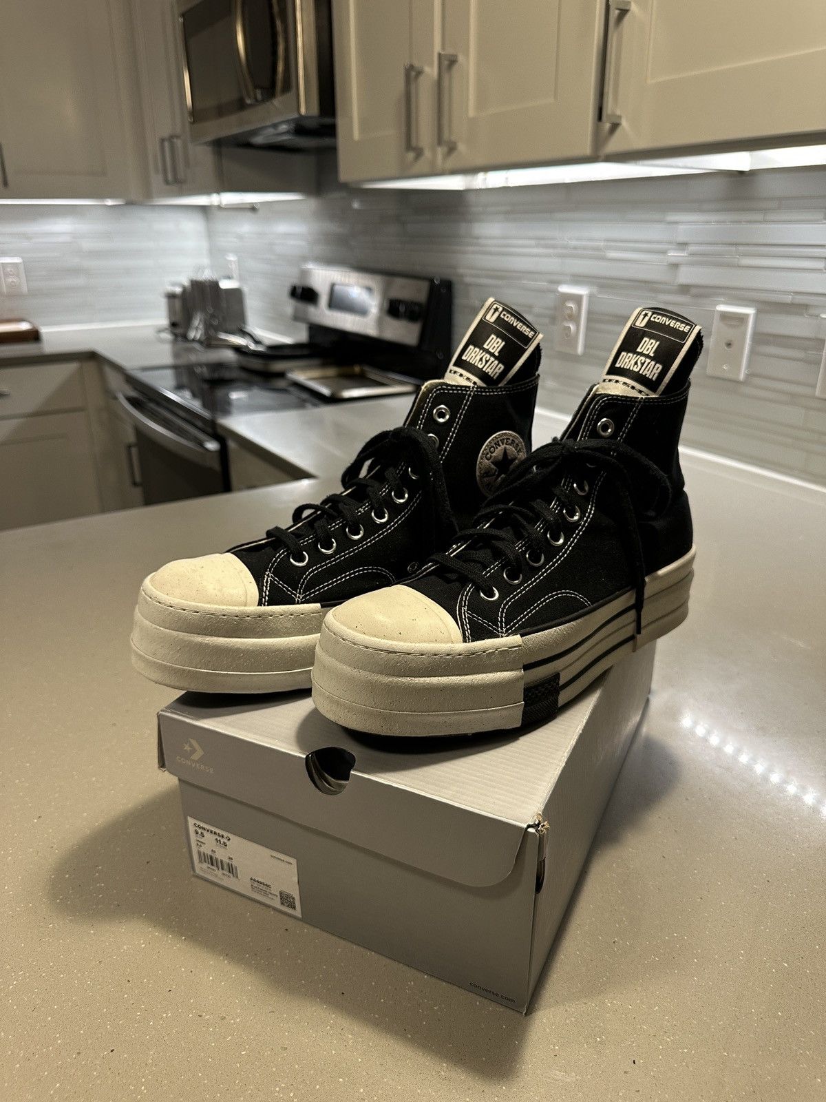 Converse × Rick Owens × Rick Owens Drkshdw Rick Owen DRKSHDW 