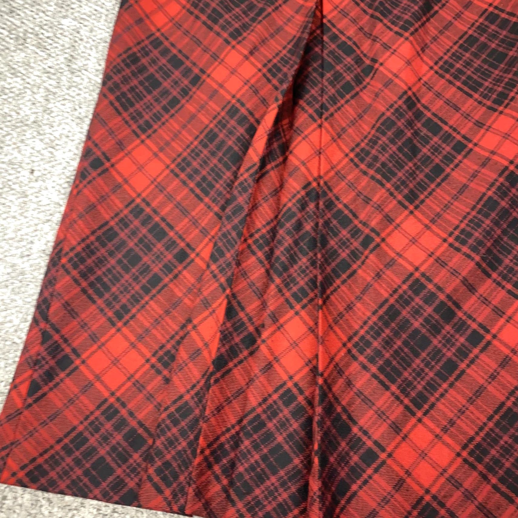 Talbots Talbots Skirt Womens 4P Red Black Plaid Wool Blend Lined Long Petite A-Line Size 27" / US 4 / IT 40 - 3 Thumbnail