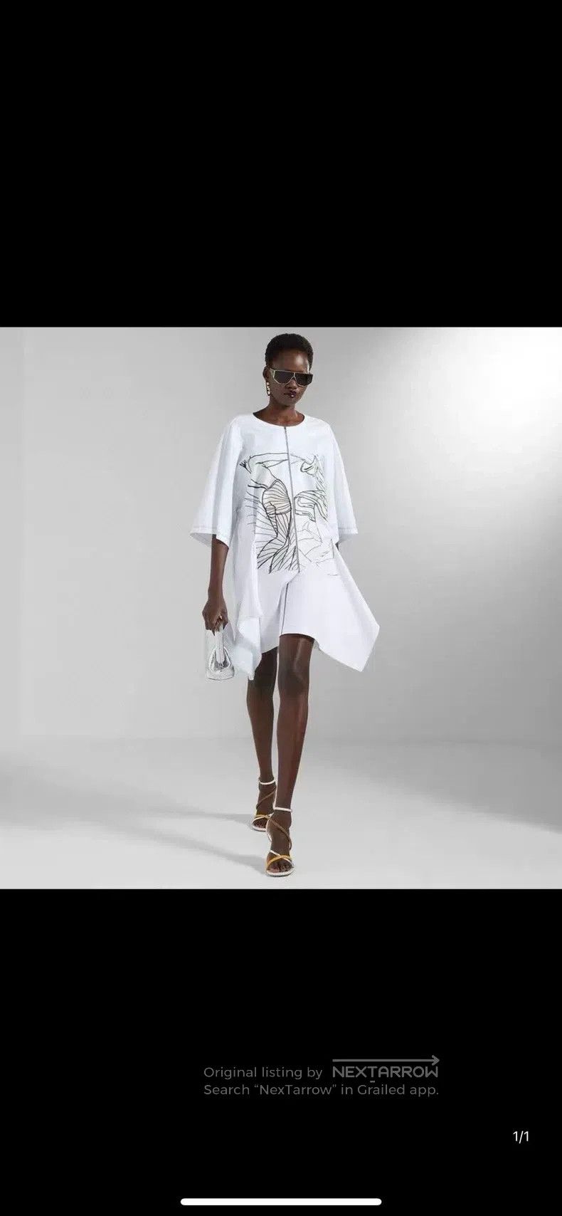 Fendi Fendi Embroidered drop-waist dress Size S / US 4 / IT 40 - 2 Thumbnail