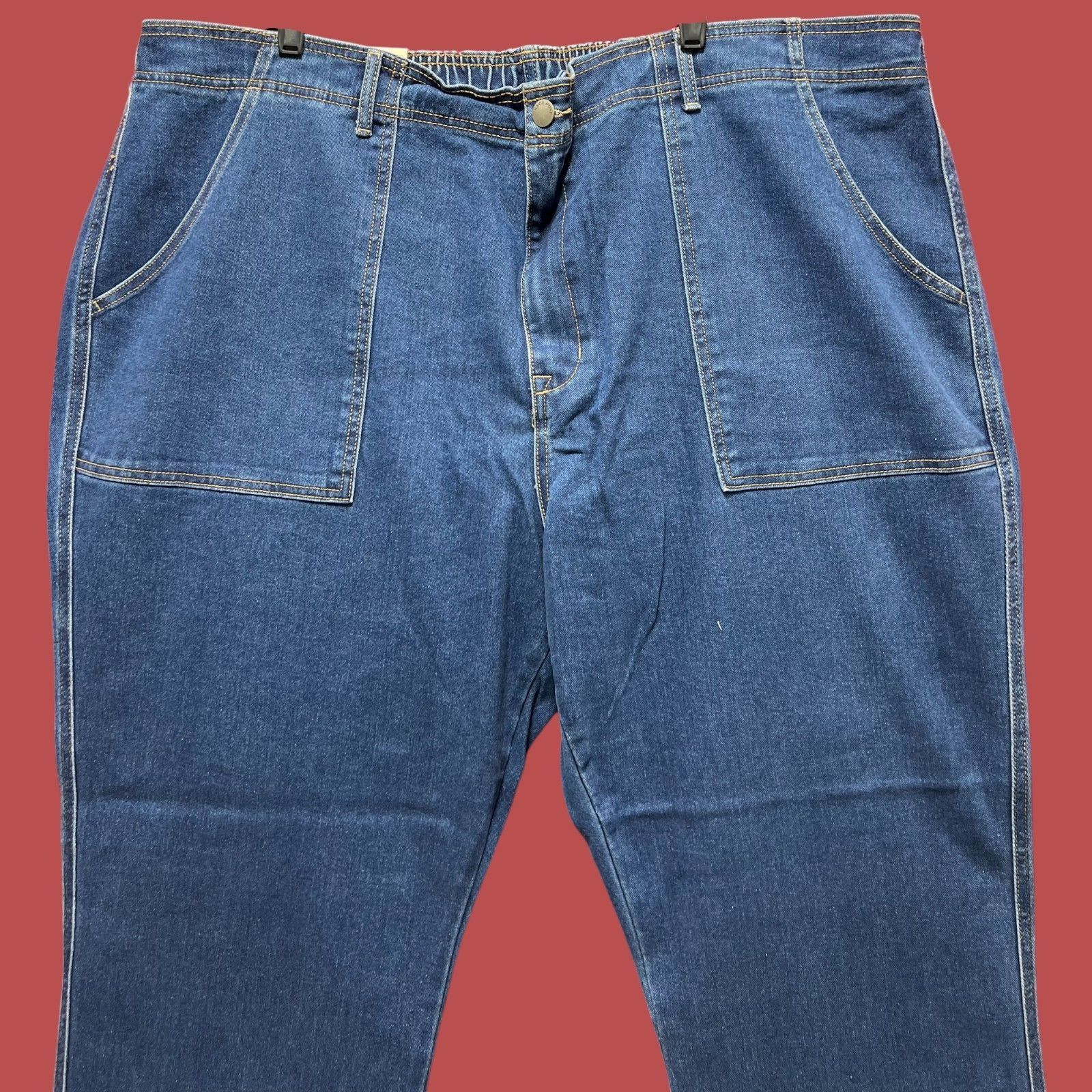 Other Knox Rose - Women's High Waist Stretch Pants - Blue - 3X Size 42" / US 20 - 13 Thumbnail
