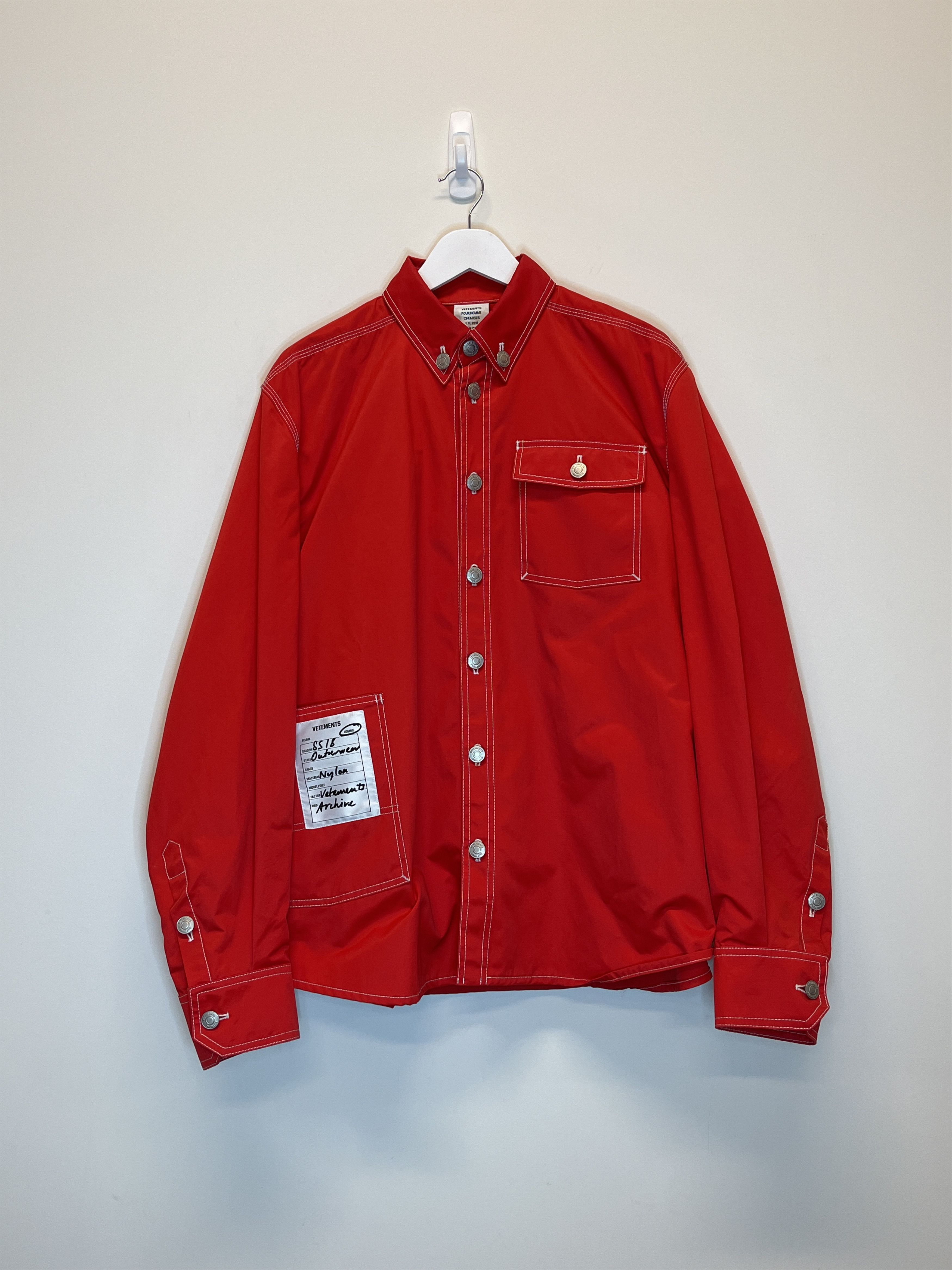 Vetements SS18 In Progress Work Shirt Size US S / EU 44-46 / 1 - 1 Thumbnail