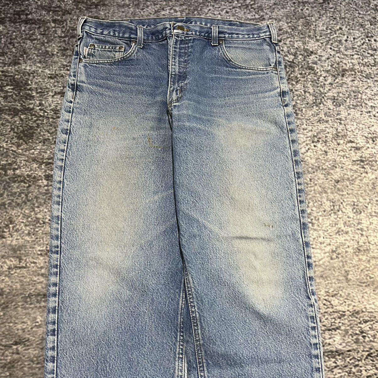 Carhartt Vintage Carhartt Blue Faded Relaxed Workwear Skater Jeans Size US 38 / EU 54 - 7 Thumbnail